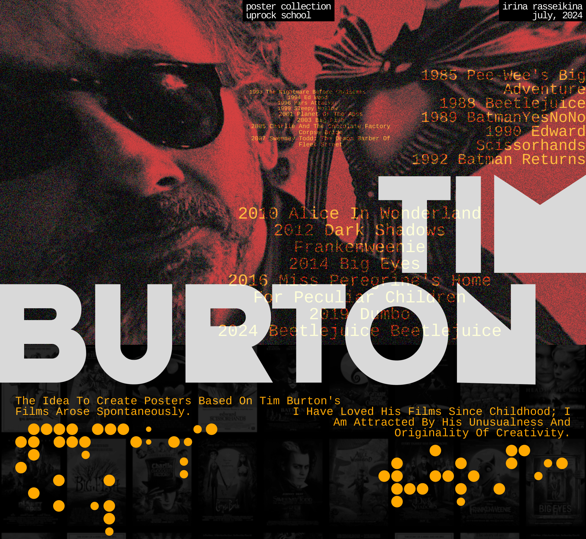 TIM BURTON | Posters collection — Изображение №1 — Графика, Анимация на Dprofile