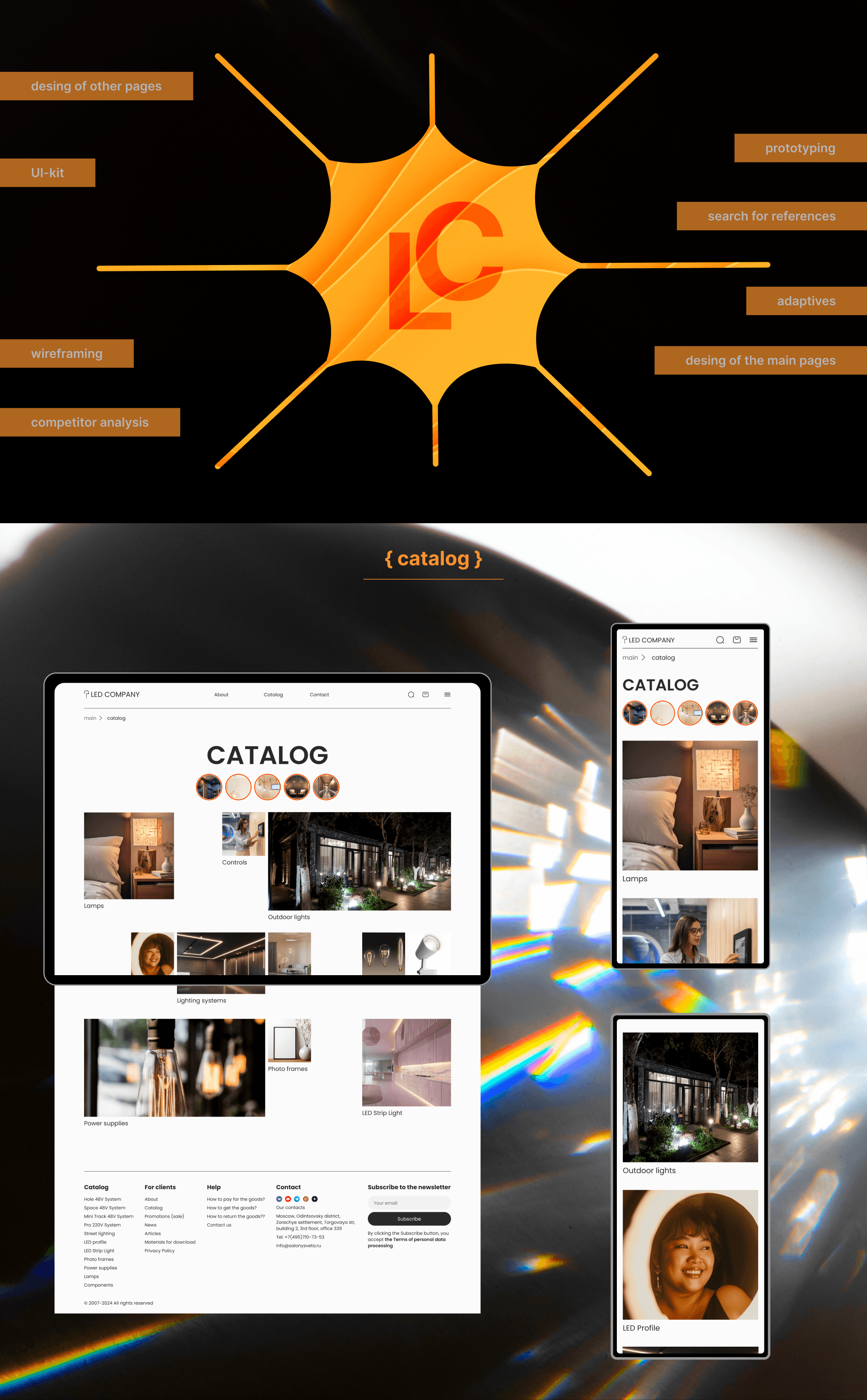 E-com website | LED COMPANY — Изображение №4 — Интерфейсы на Dprofile