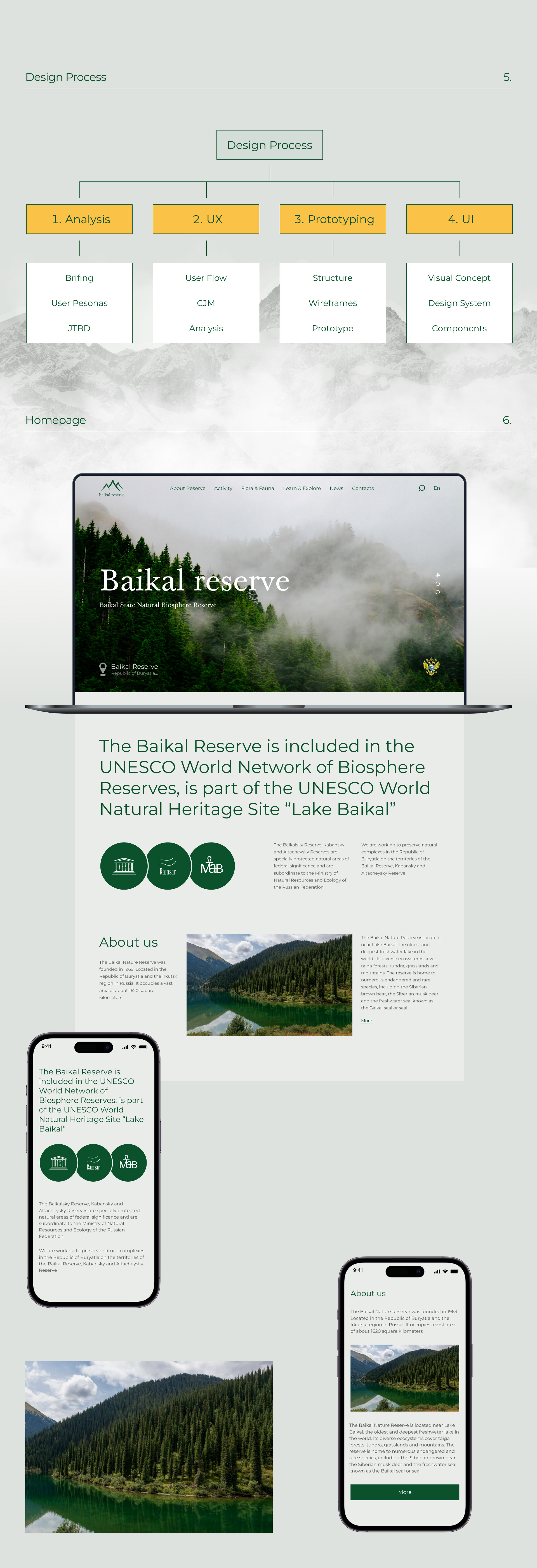 Baikal Reserve | Redesign Concept — Изображение №5 — Интерфейсы, Иллюстрация на Dprofile