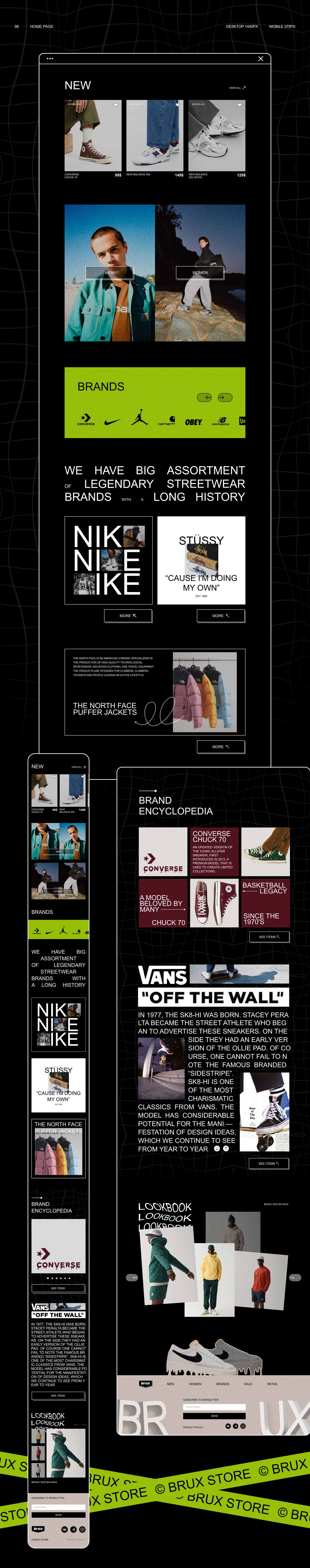 BRUX STORE│ONLINE STORE│DESIGN CONCEPT — Изображение №5 — Интерфейсы, Иллюстрация на Dprofile