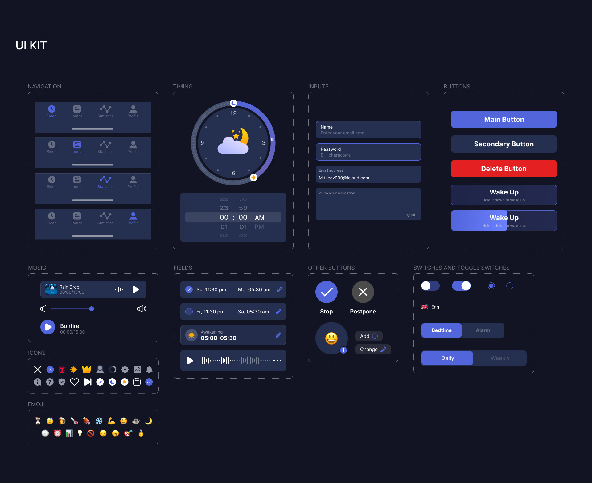 SLEEP EXPERT | MOBILE APP — Изображение №16 — Интерфейсы на Dprofile