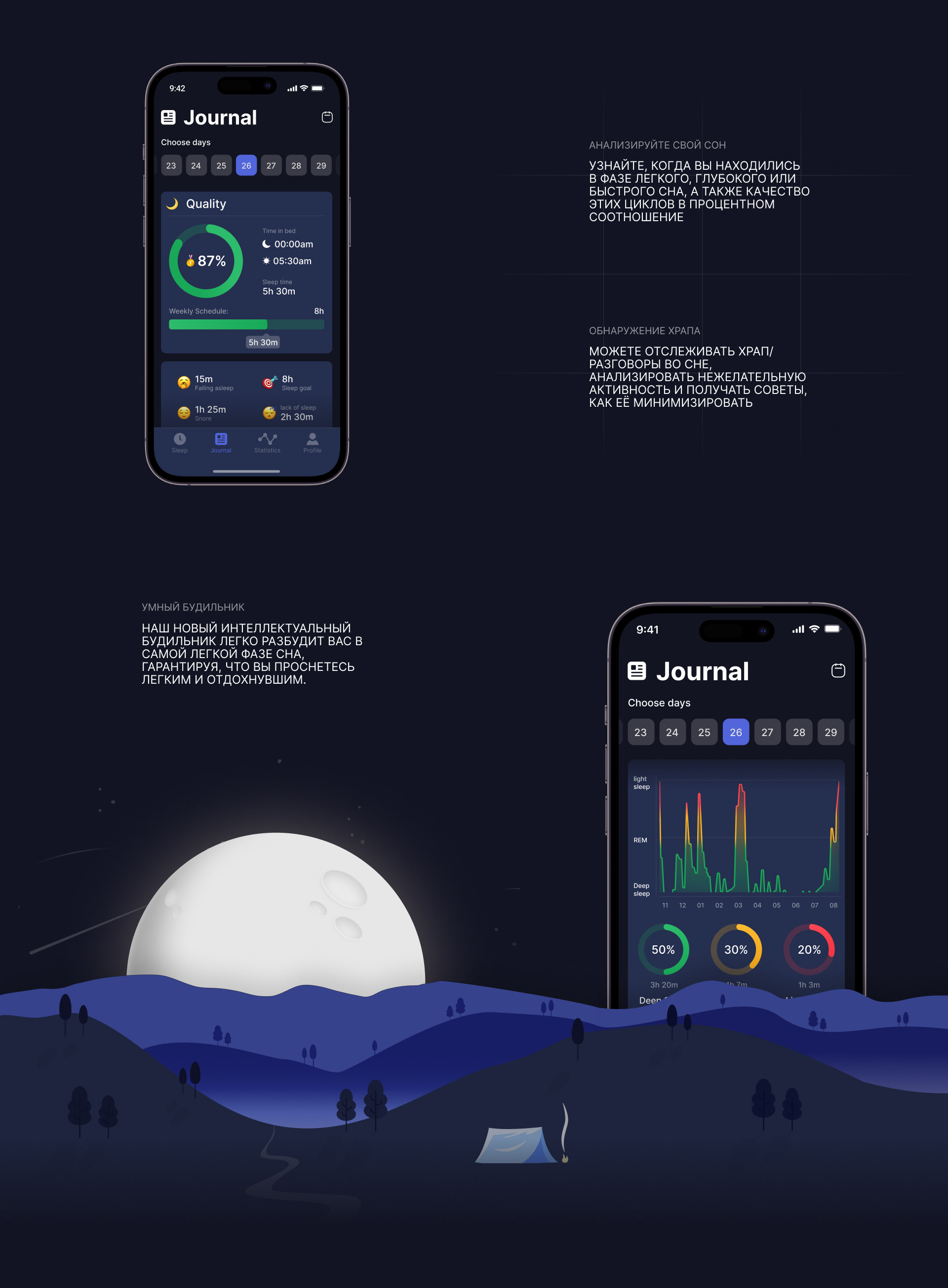 SLEEP EXPERT | MOBILE APP — Изображение №4 — Интерфейсы на Dprofile