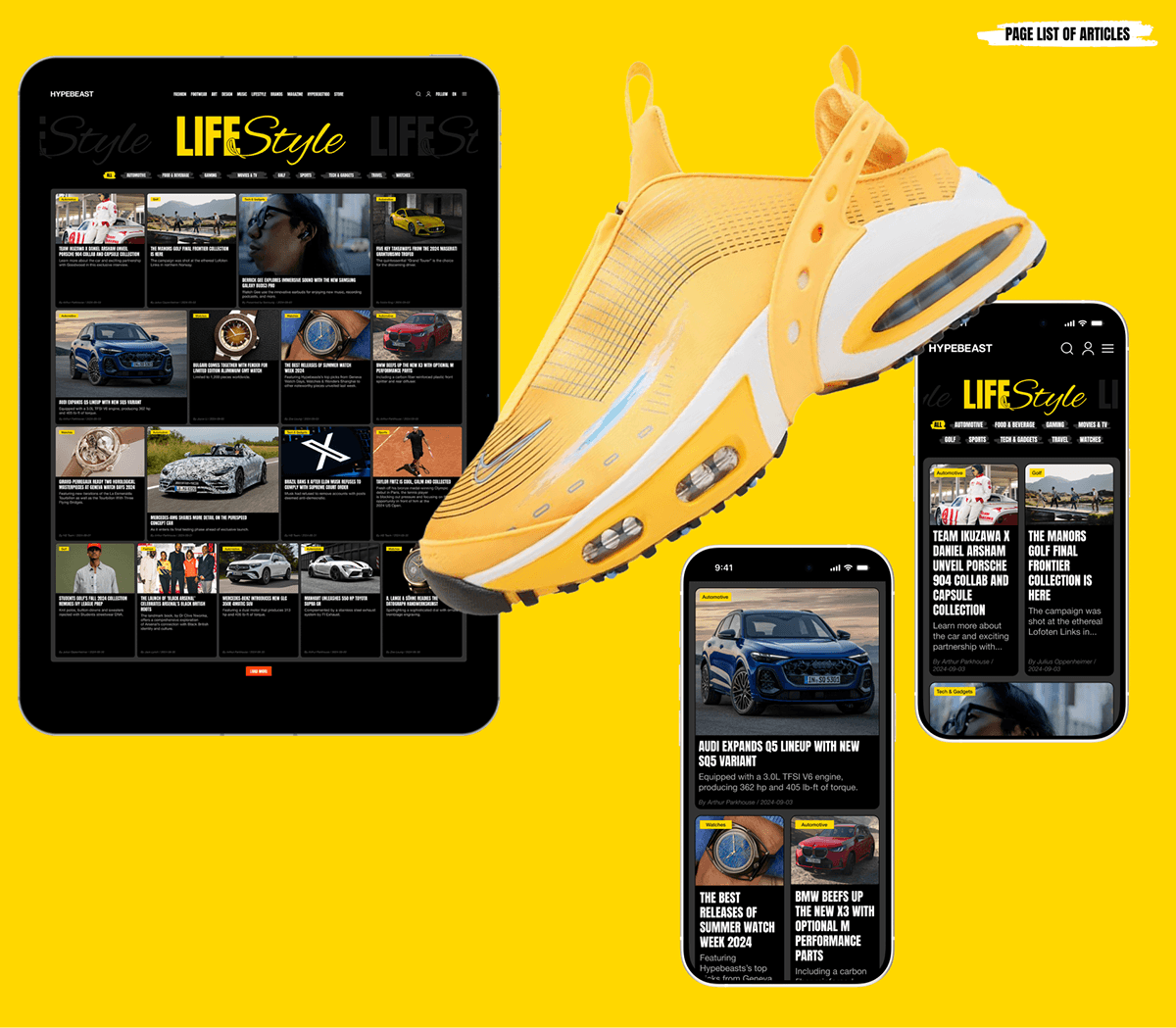 HYPEBEAST_News website_Redesign — Изображение №4 — Интерфейсы, Графика на Dprofile
