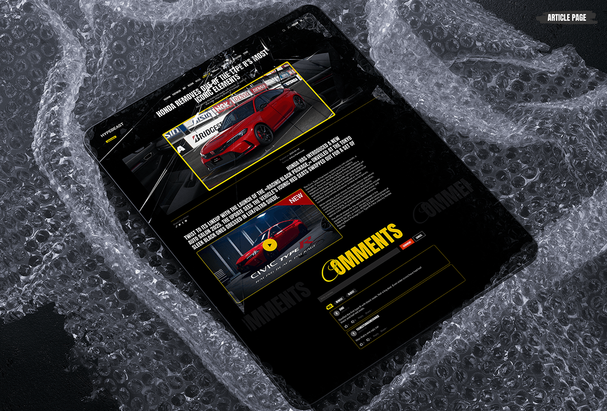 HYPEBEAST_News website_Redesign — Изображение №6 — Интерфейсы, Графика на Dprofile
