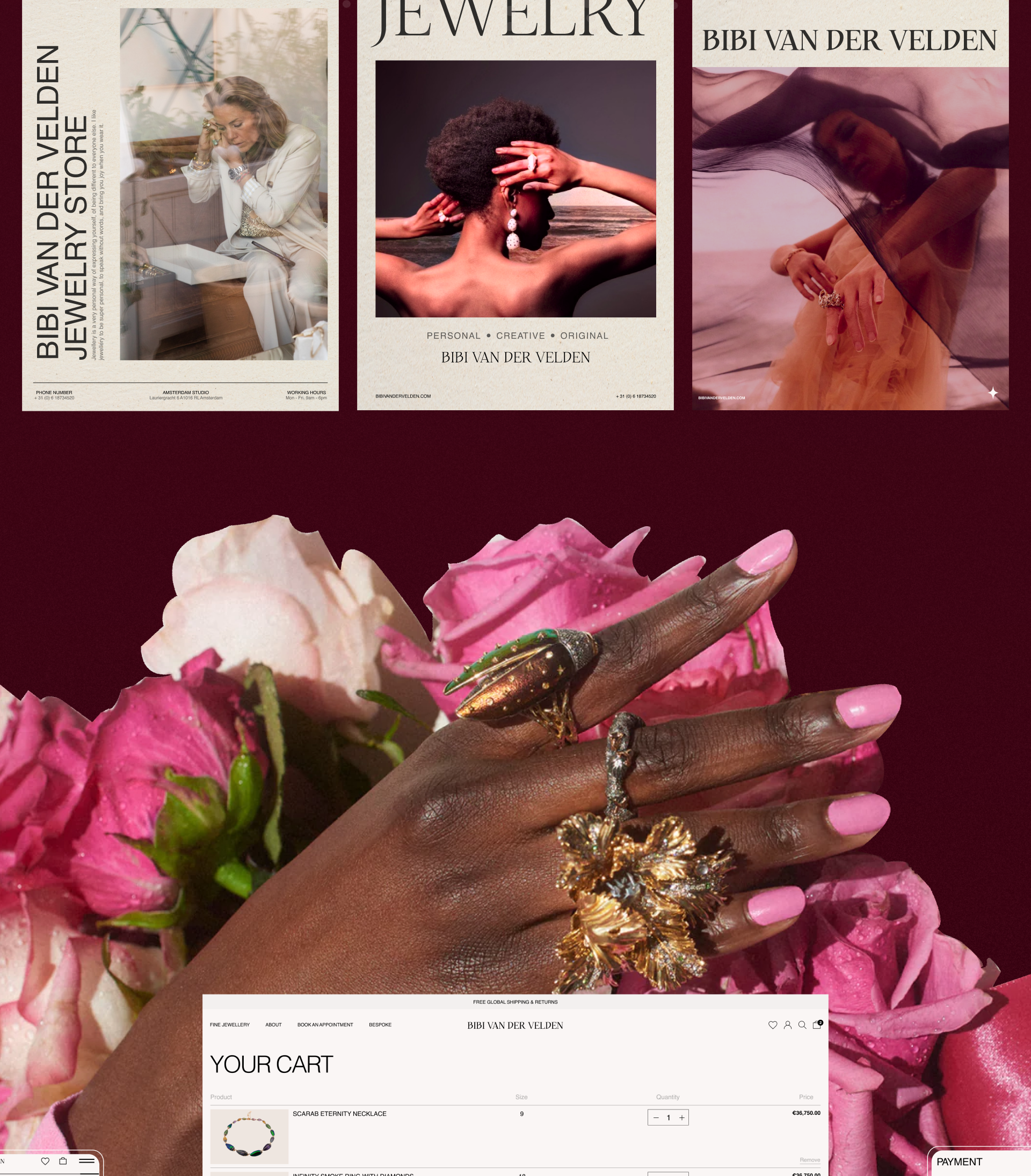 BIBI VAN DER VELDEN/Jewelry store/Redesign concept — Изображение №7 — Интерфейсы, Анимация на Dprofile