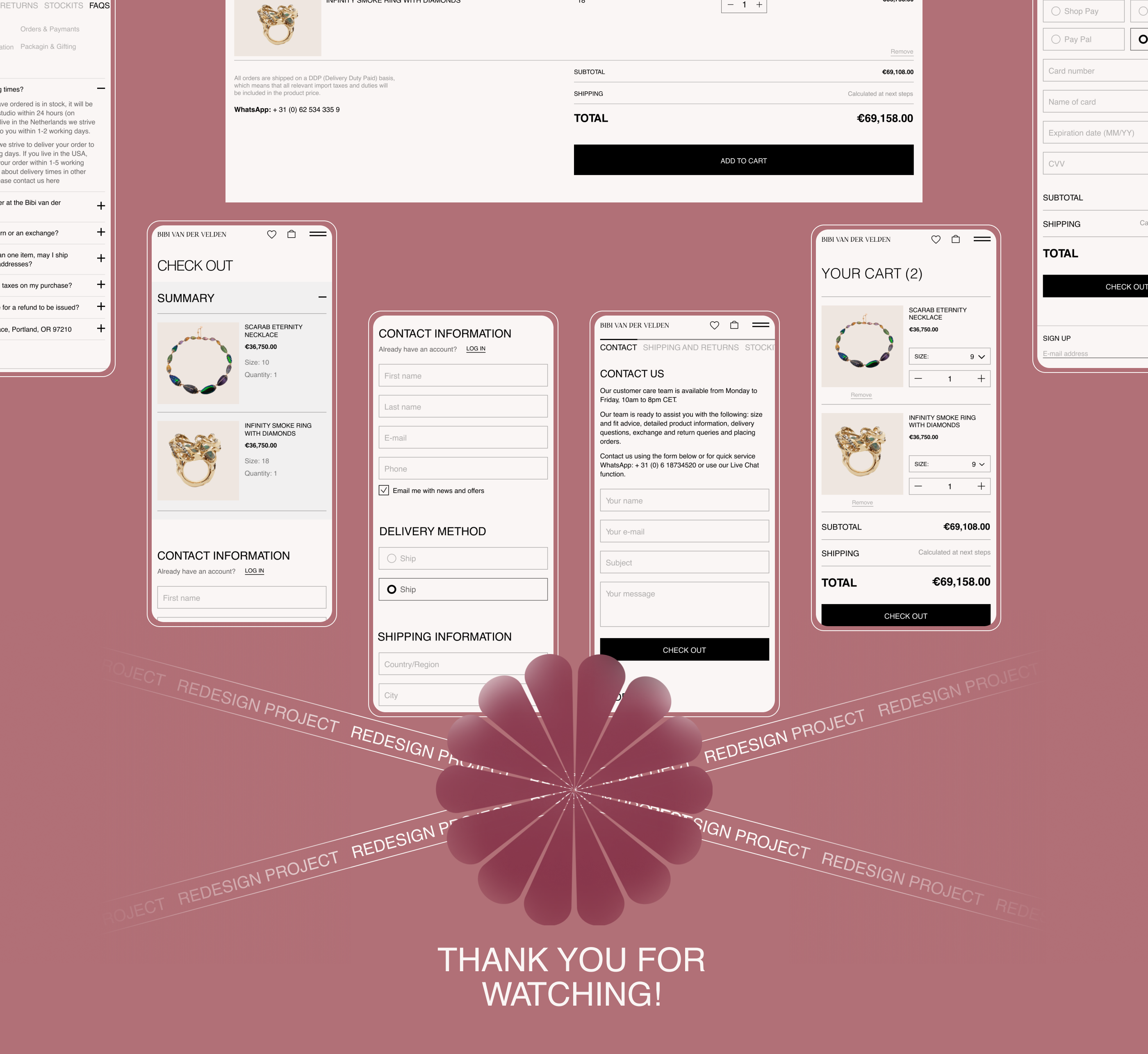 BIBI VAN DER VELDEN/Jewelry store/Redesign concept — Изображение №8 — Интерфейсы, Анимация на Dprofile