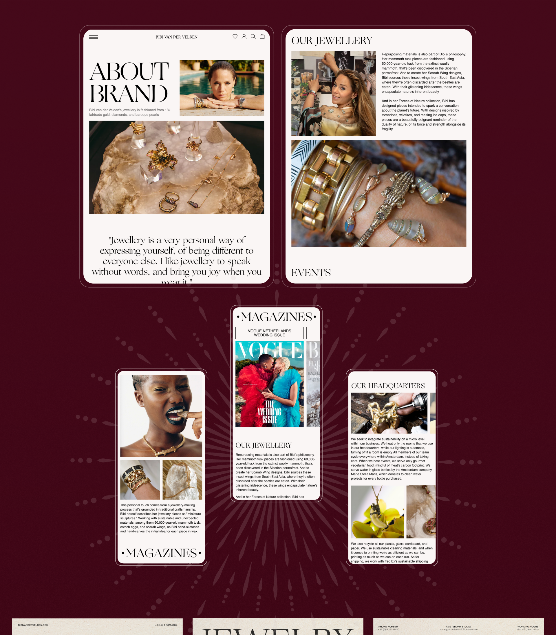 BIBI VAN DER VELDEN/Jewelry store/Redesign concept — Изображение №6 — Интерфейсы, Анимация на Dprofile