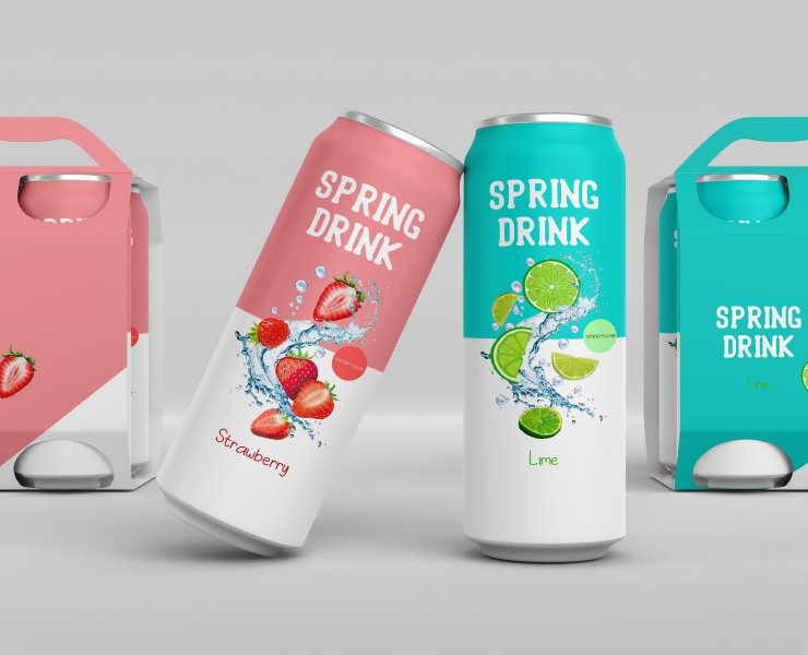 Дизайн упаковки Spring Drink — Брендинг, Графика на Dprofile