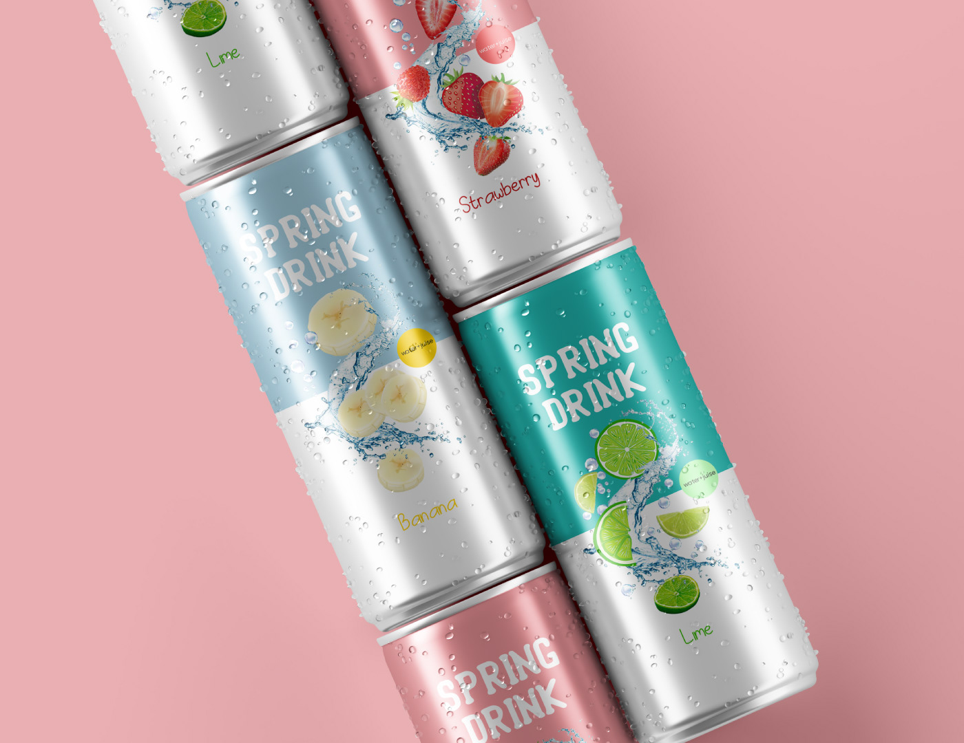 Дизайн упаковки Spring Drink — Изображение №8 — Брендинг, Графика на Dprofile