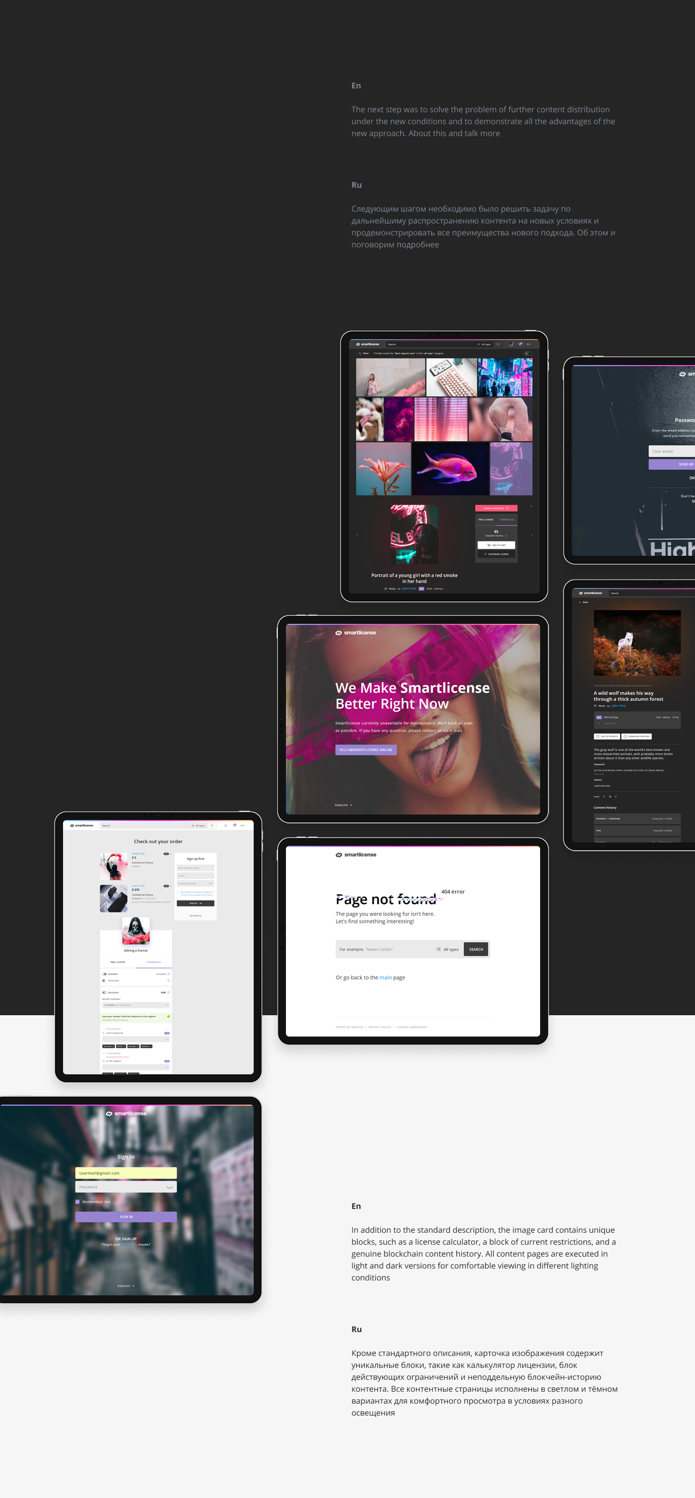 Smartlicense — Изображение №2 — Интерфейсы на Dprofile