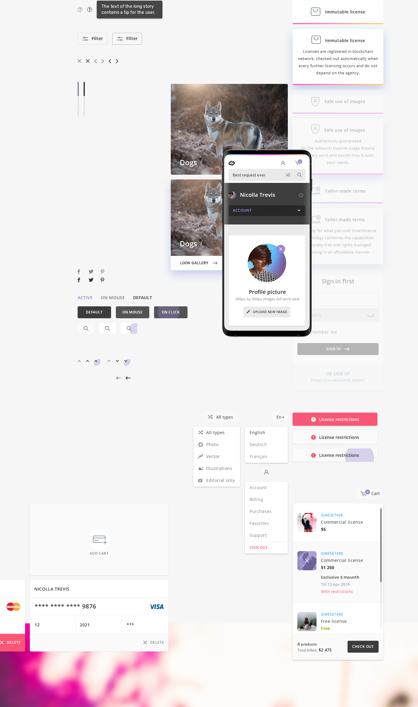 Smartlicense — Изображение №7 — Интерфейсы на Dprofile