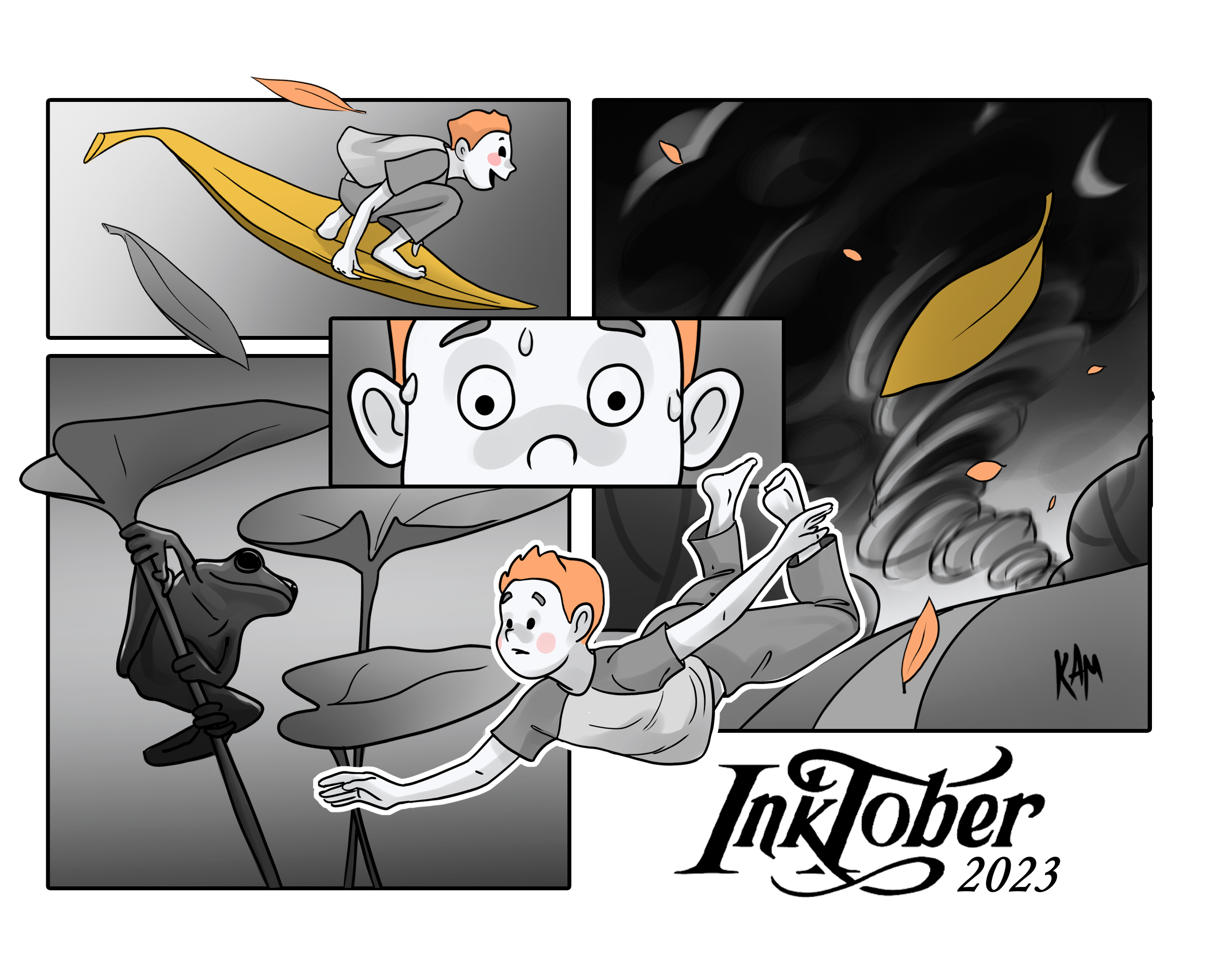 Комикс в рамках тем марафона Inktober 2023 — Иллюстрация, Графика на Dprofile