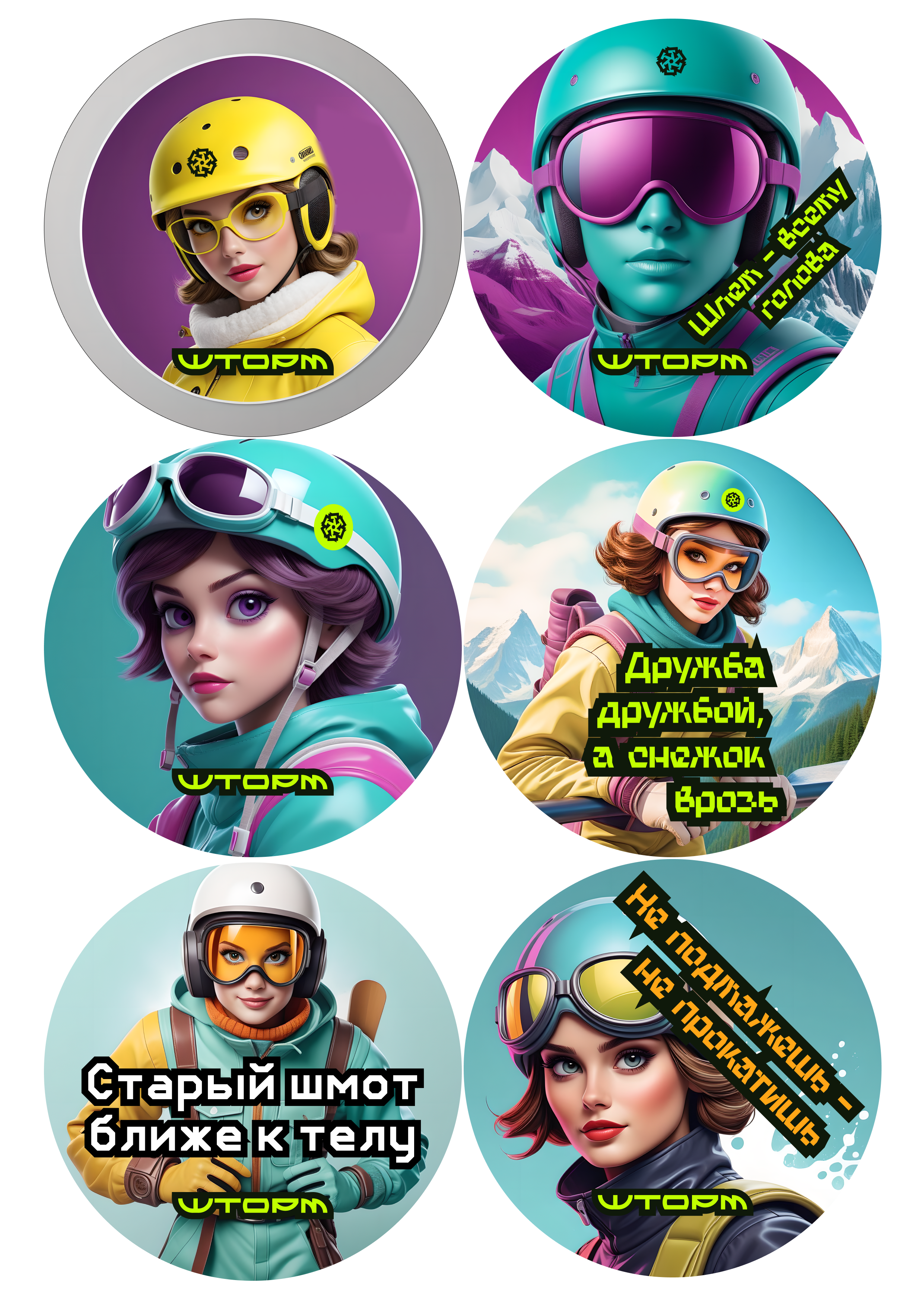 ШТОРМ | Логотип и айдентика сервиса аренды спорт-инвентаря — Изображение №16 — Брендинг, Графика на Dprofile