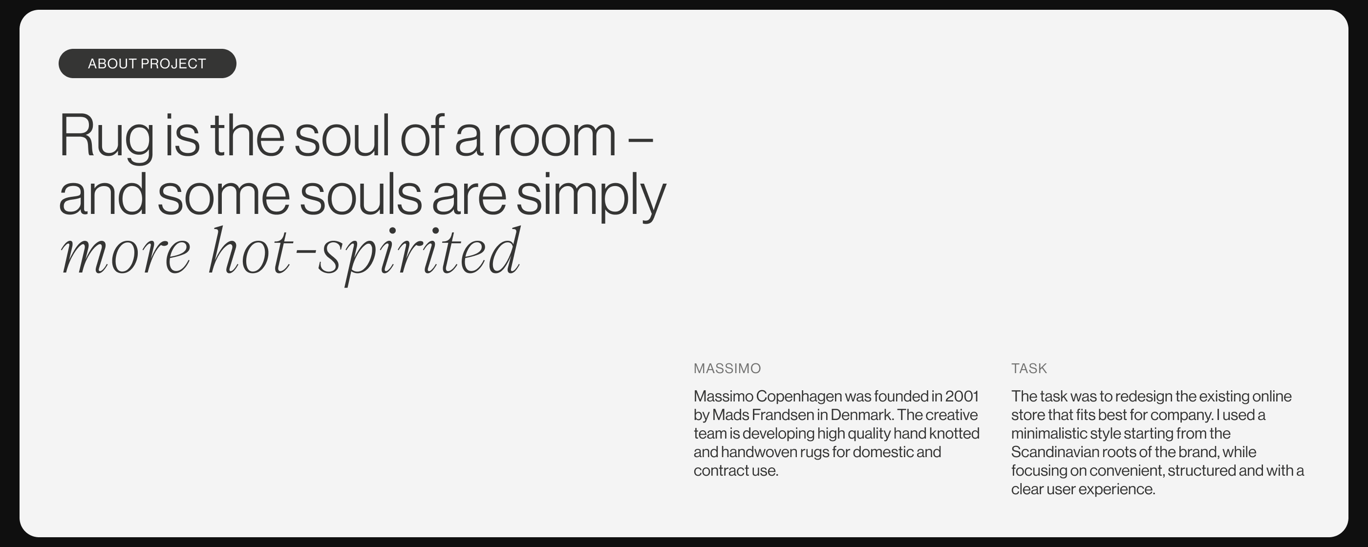 MASSIMO / E-commerce Redesign Concept — Изображение №3 — Интерфейсы на Dprofile