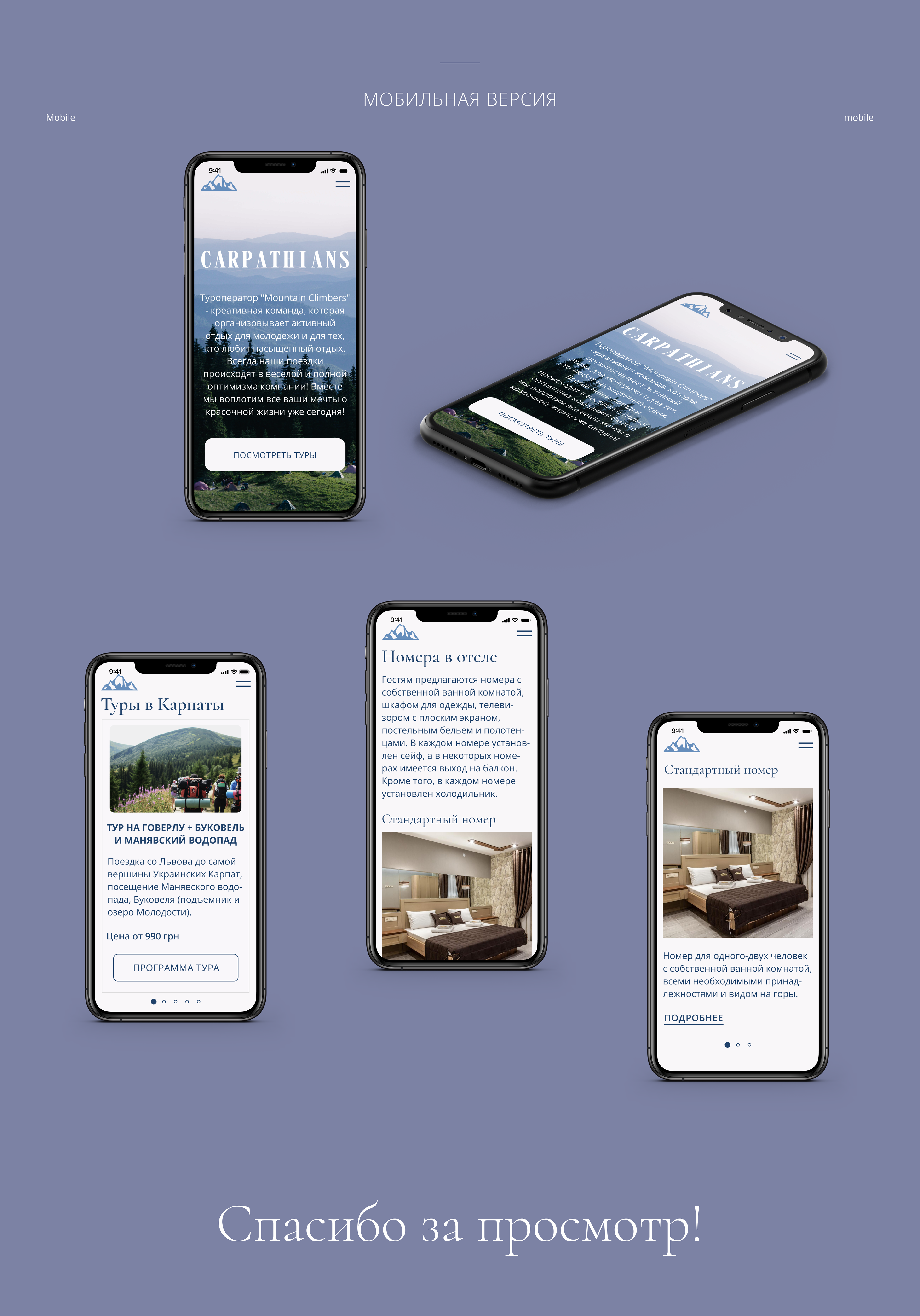 Carpathians Travel Agency — Изображение №6 — Брендинг, Интерфейсы на Dprofile