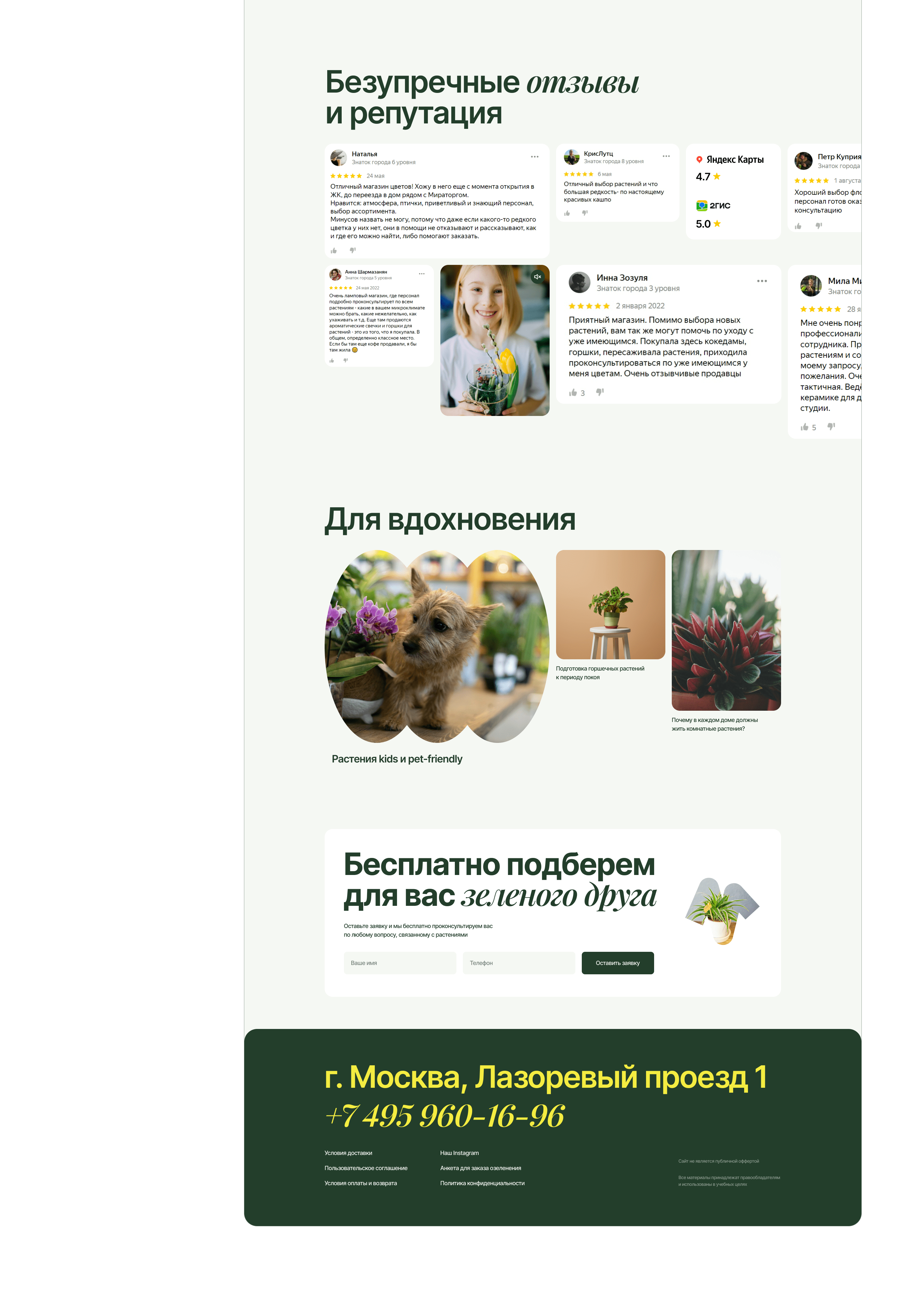 The Plants — интернет магазин комнатных растений — Изображение №5 — Интерфейсы на Dprofile