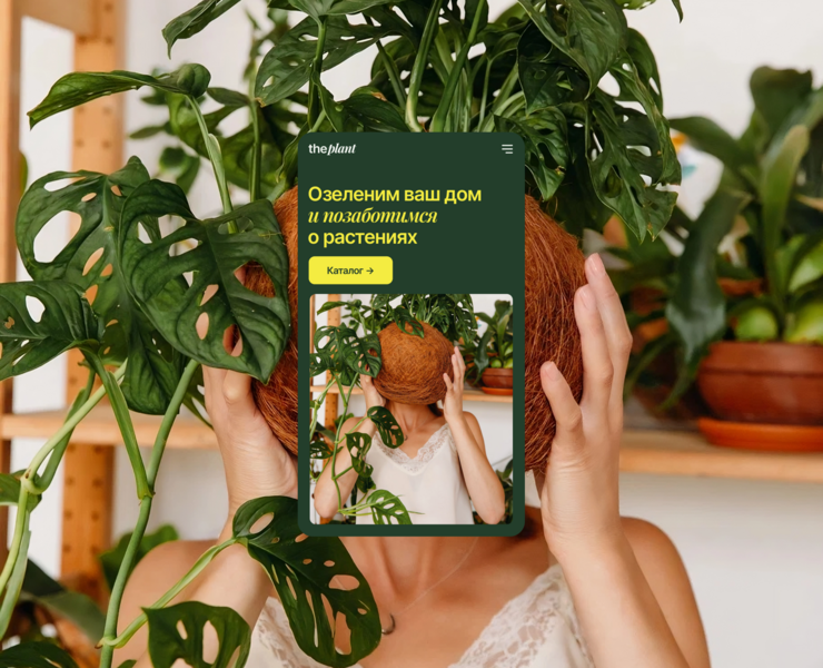 The Plants — интернет магазин комнатных растений — Интерфейсы на Dprofile
