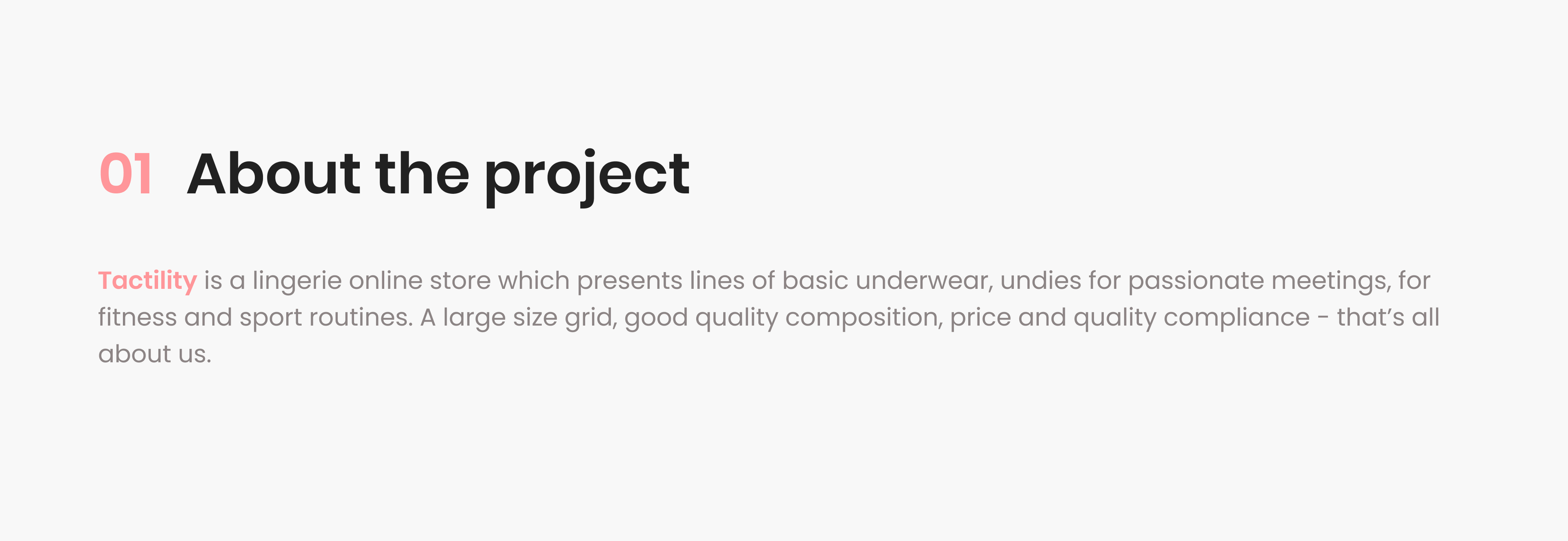 Tactility//A lingerie online store — Изображение №2 — Интерфейсы на Dprofile