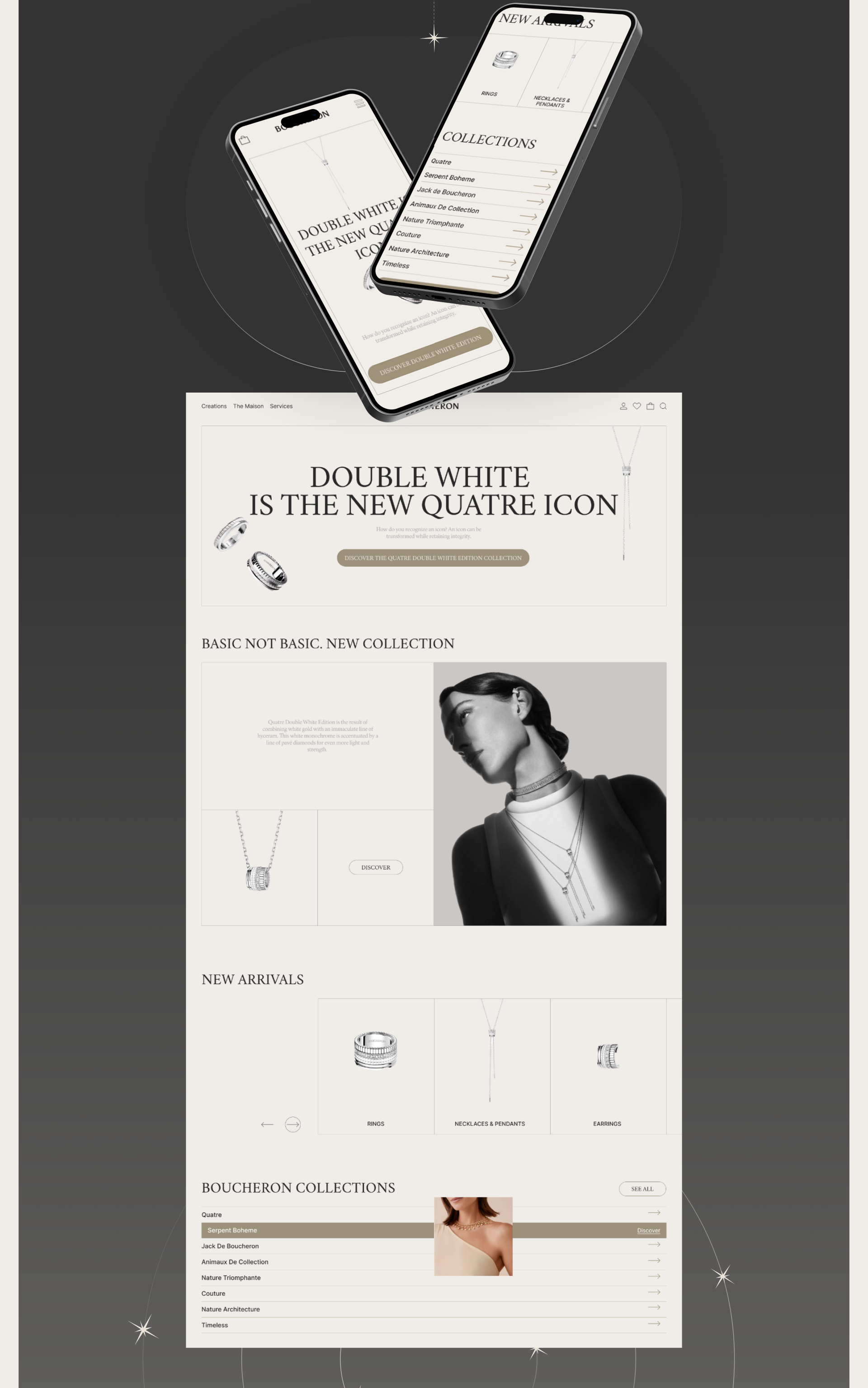 BOUCHERON | Luxury jewellery brand redesign concept — Изображение №2 — Маркетинг, Интерфейсы на Dprofile