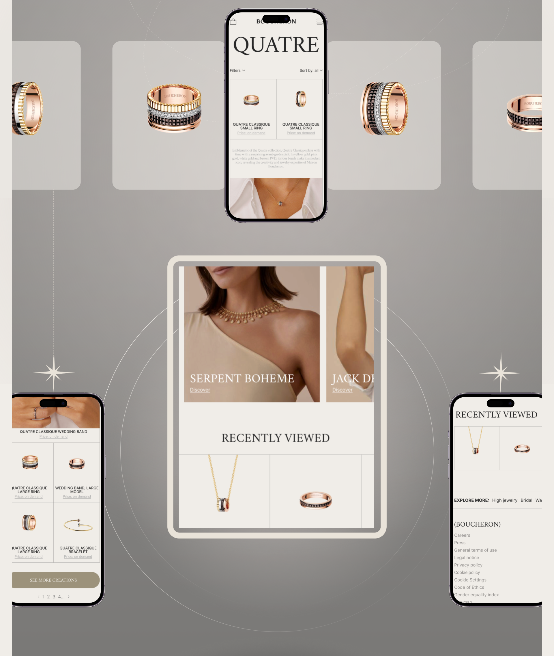 BOUCHERON | Luxury jewellery brand redesign concept — Изображение №9 — Маркетинг, Интерфейсы на Dprofile