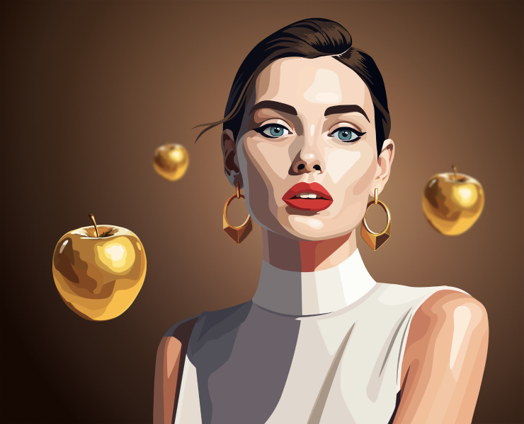 Иллюстрации для ювелирного дома на Dprofile