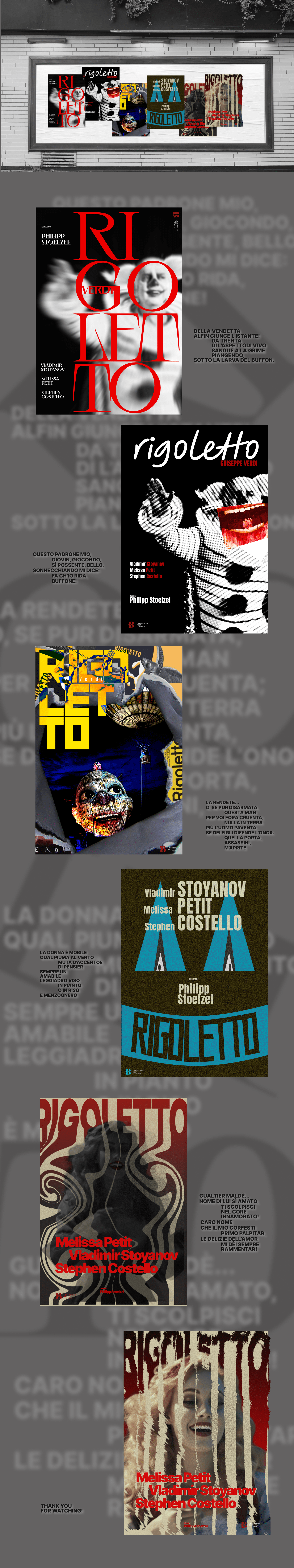 Rigoletto | Posters — Изображение №2 — Графика, Маркетинг на Dprofile