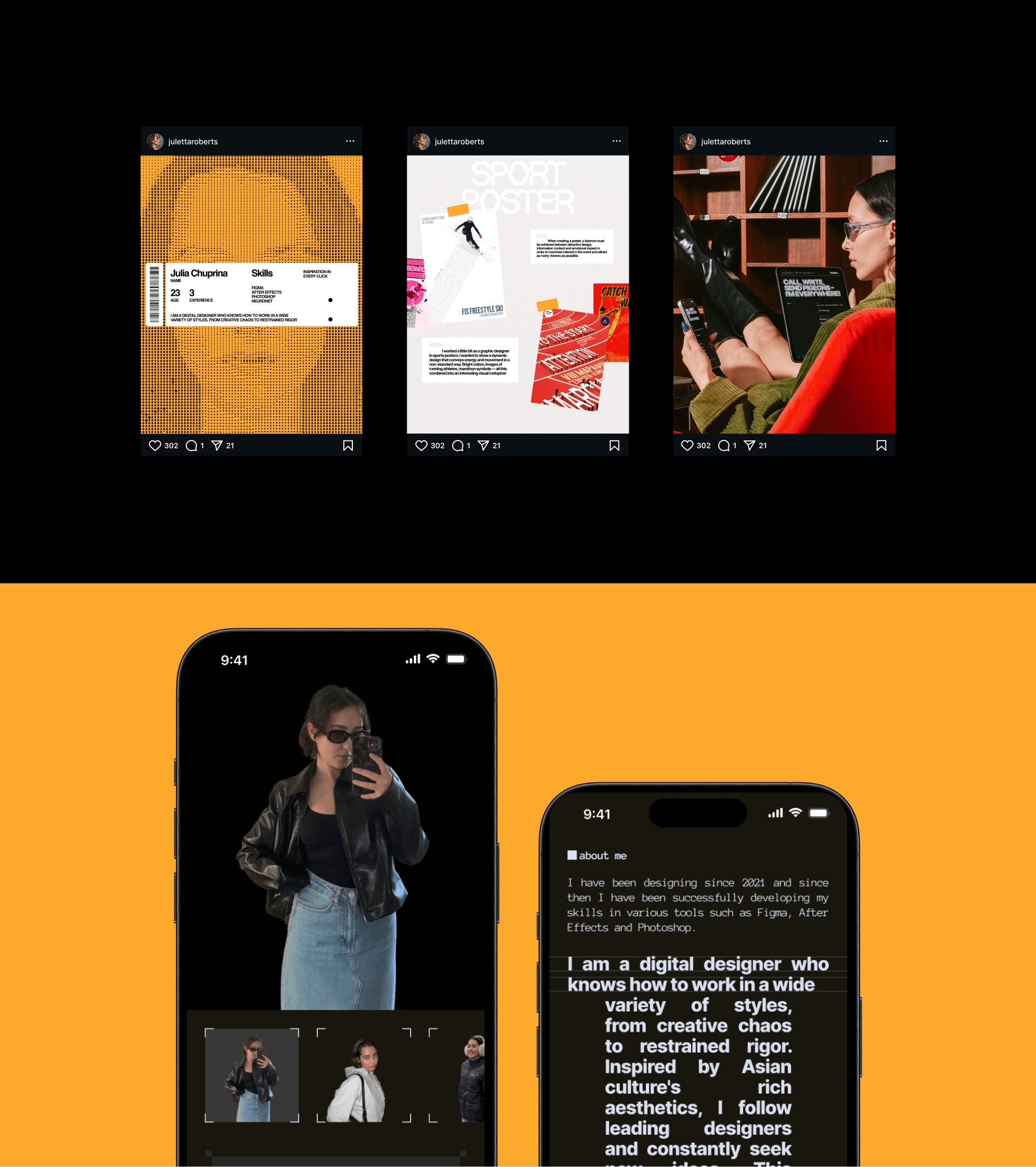 Креативный Сайт портфолио — Изображение №6 — Интерфейсы, Брендинг на Dprofile