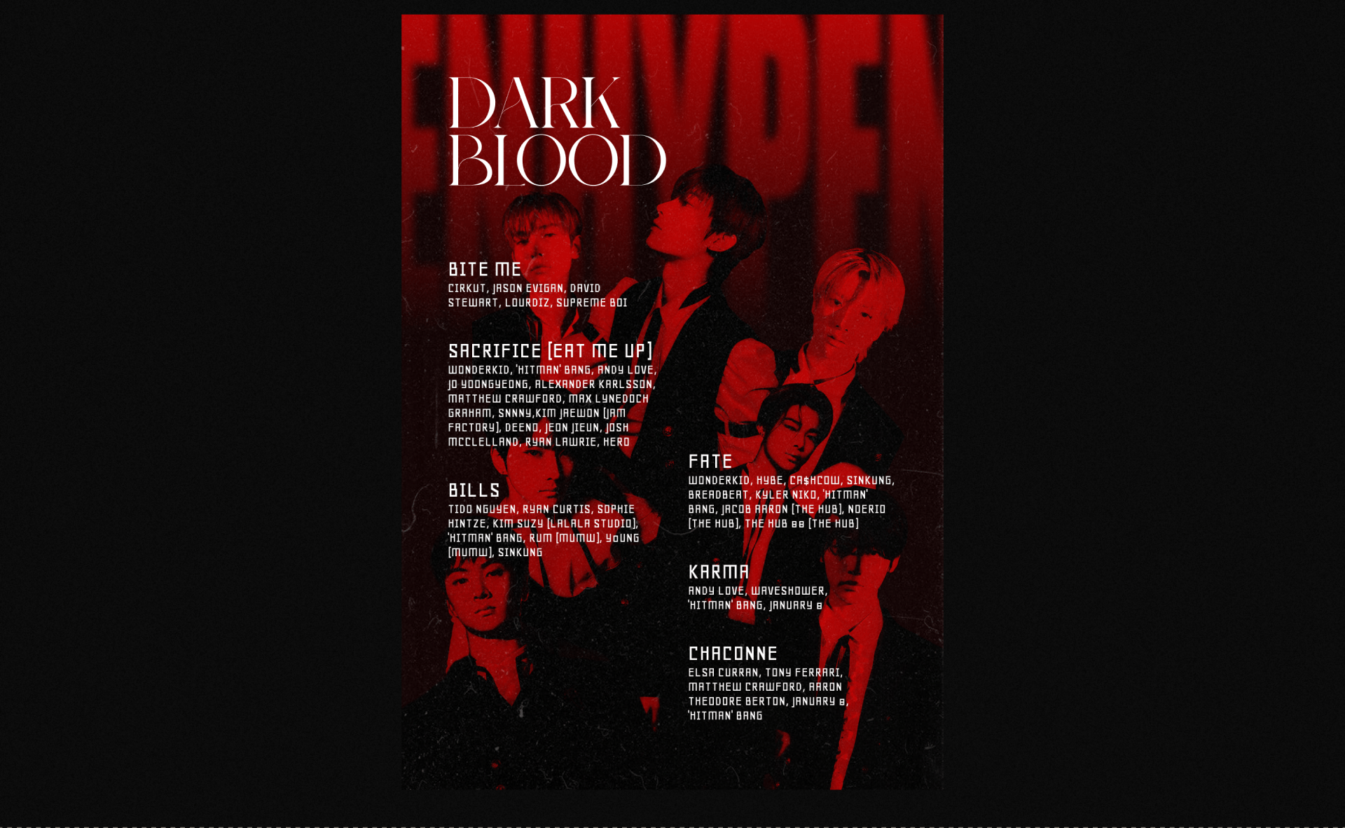 K-pop Posters Design | Enhypen — Изображение №8 — Иллюстрация, Анимация на Dprofile