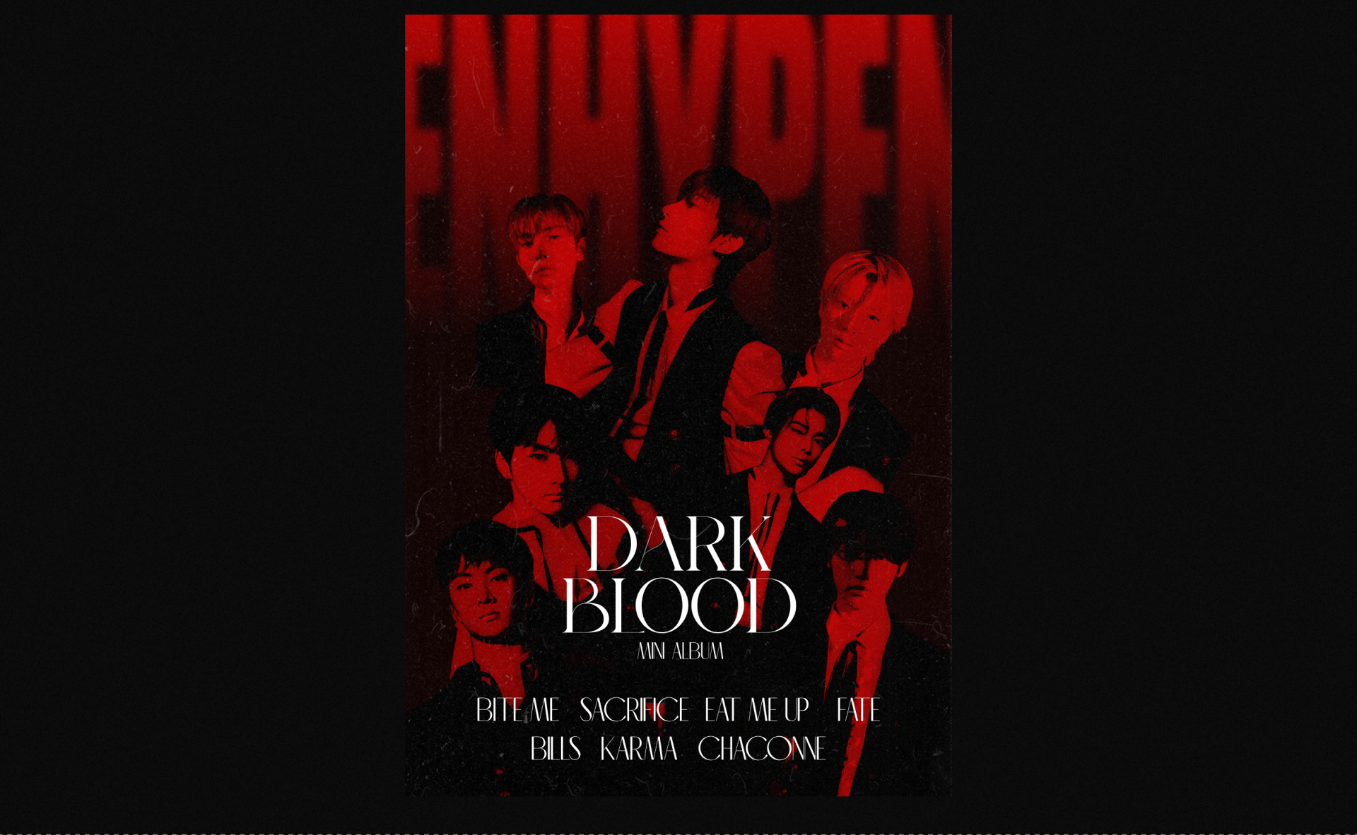 K-pop Posters Design | Enhypen — Изображение №12 — Иллюстрация, Анимация на Dprofile