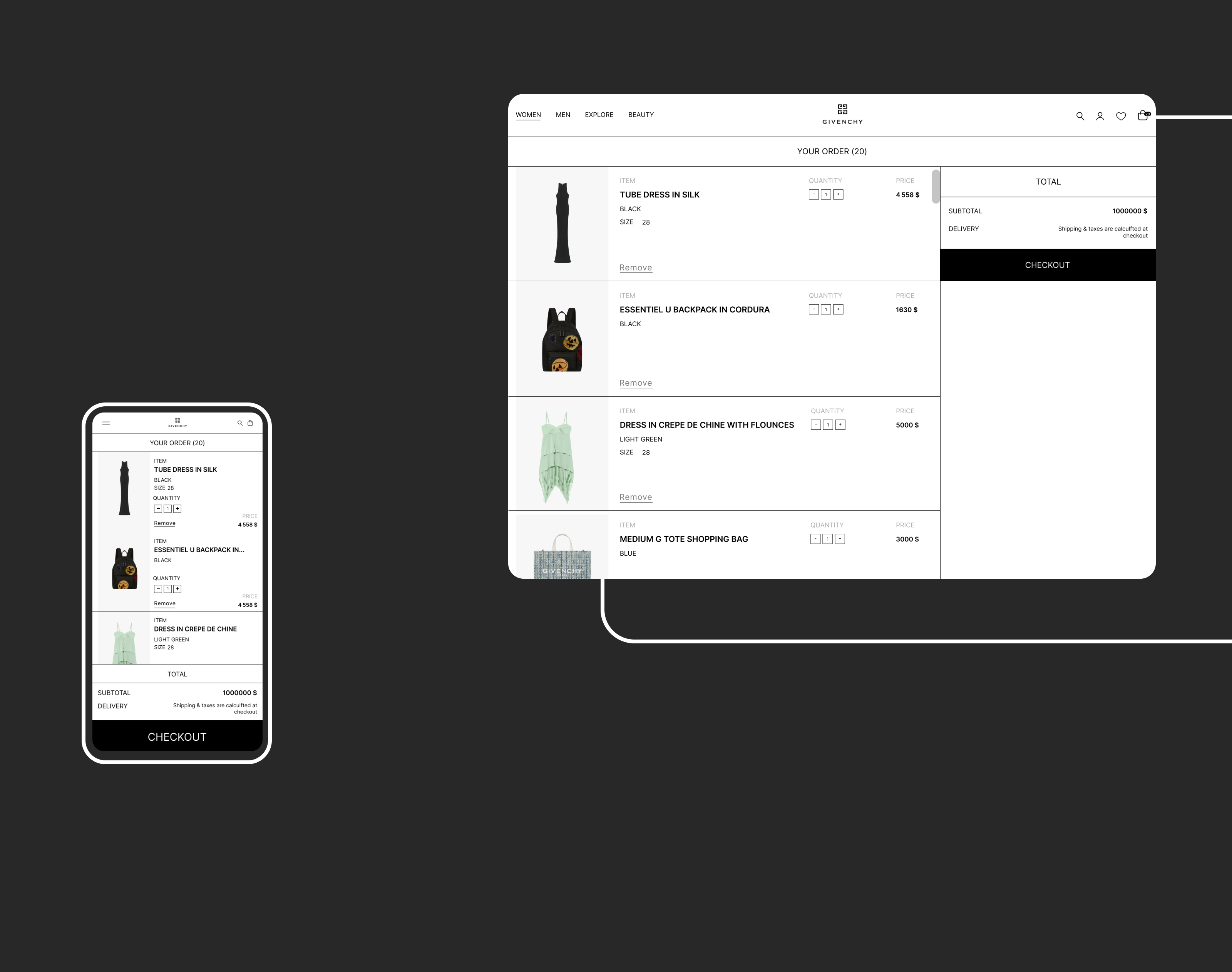 Website Redesign Concept: GIVENCHY — Изображение №6 — Интерфейсы на Dprofile