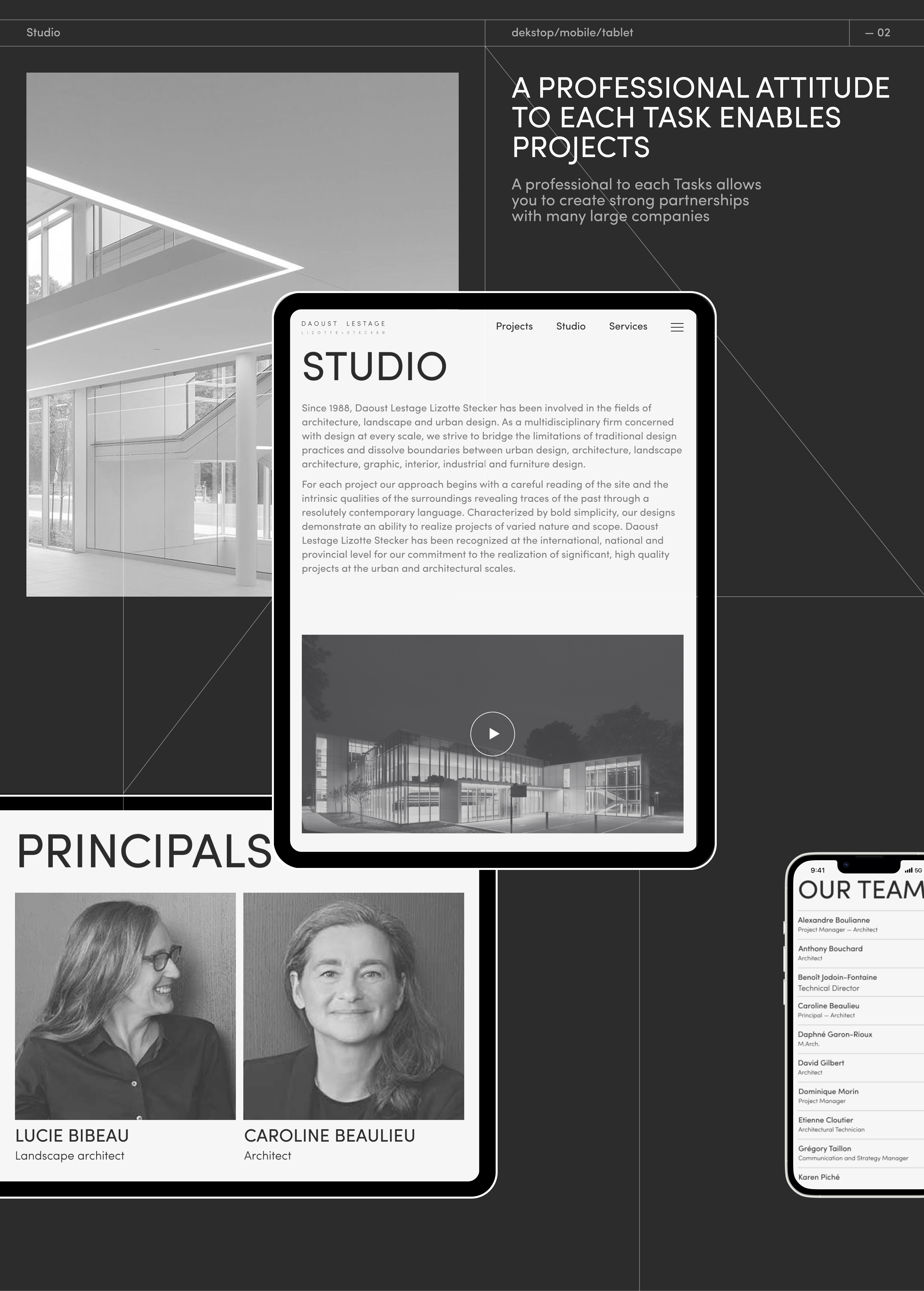 Daoust Lestage | Corporate website | Redesign — Изображение №3 — Интерфейсы на Dprofile