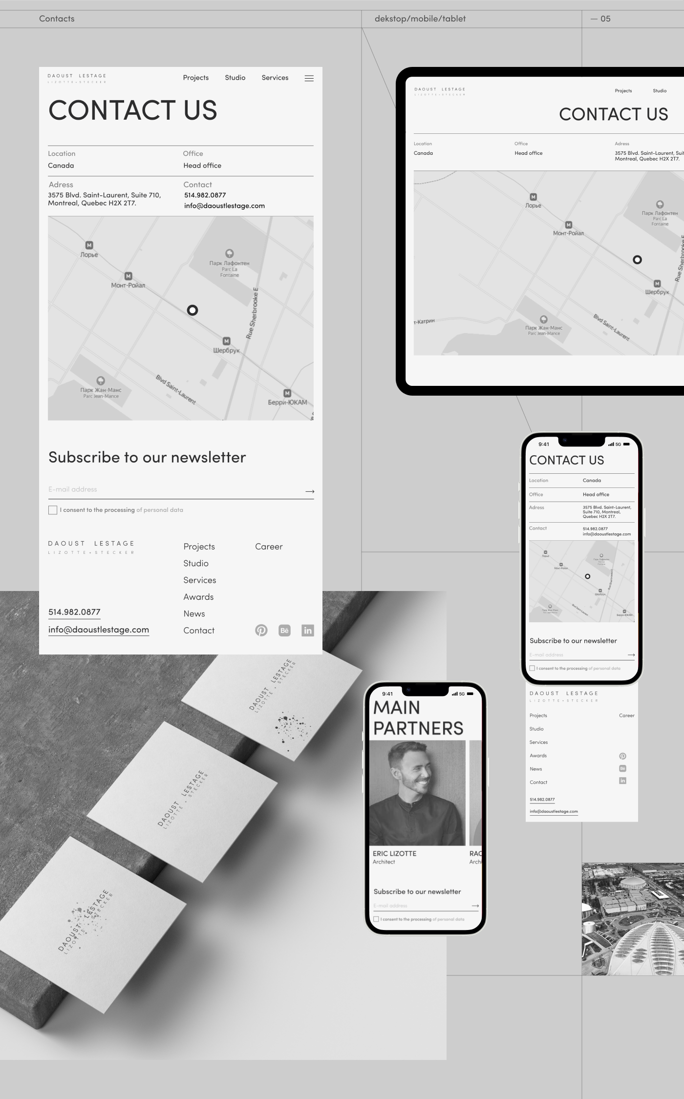 Daoust Lestage | Corporate website | Redesign — Изображение №8 — Интерфейсы на Dprofile