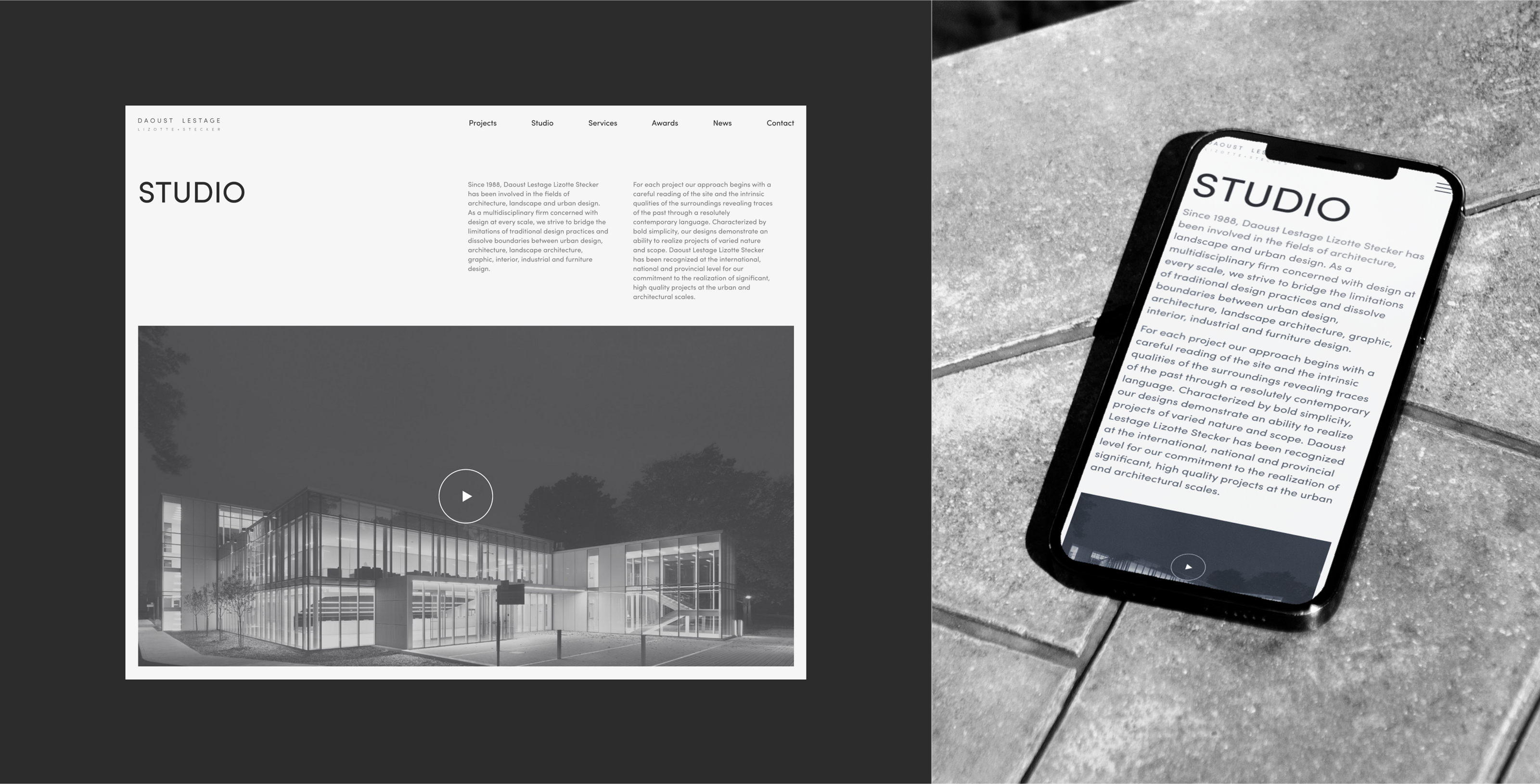 Daoust Lestage | Corporate website | Redesign — Изображение №4 — Интерфейсы на Dprofile