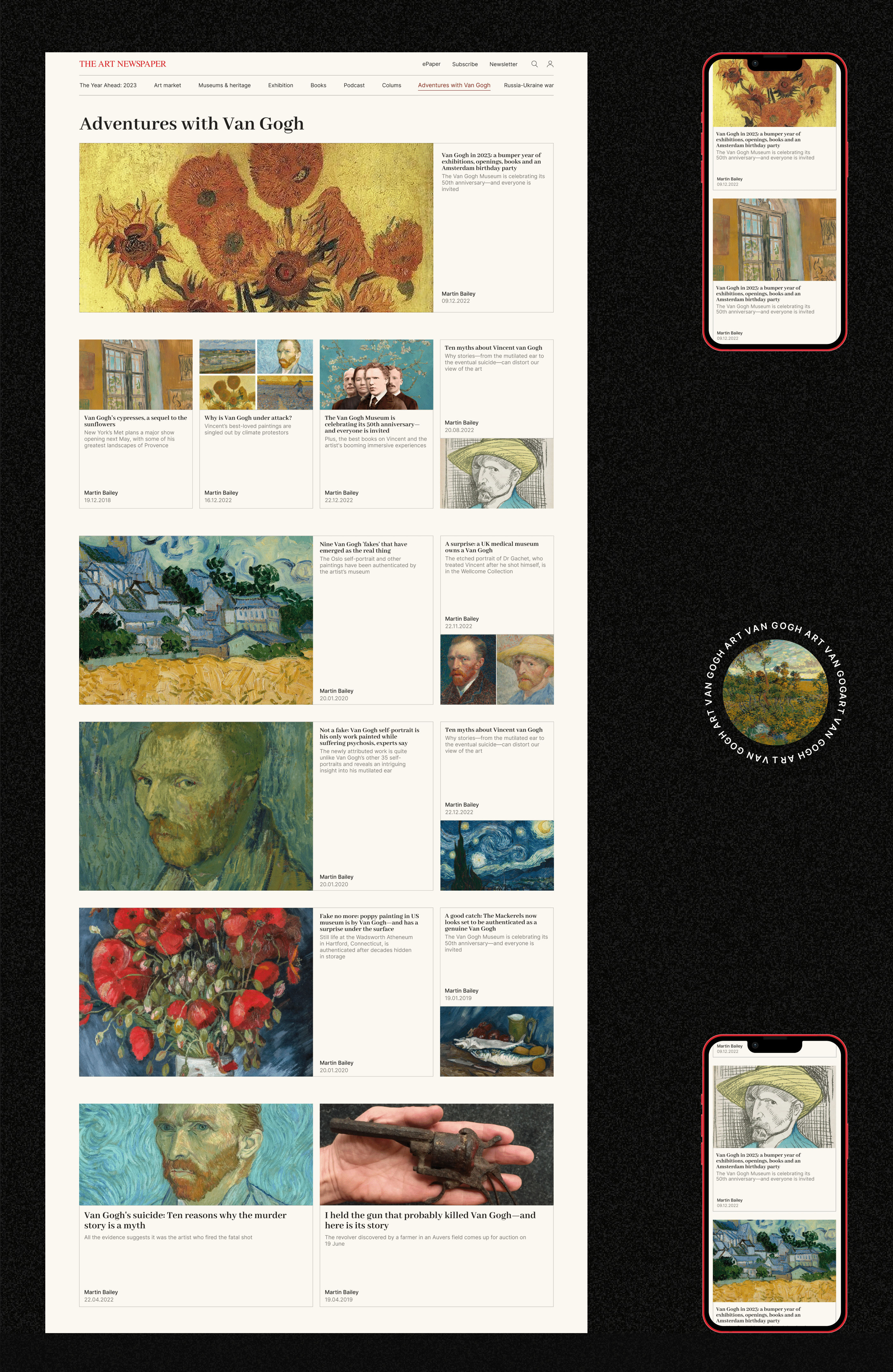 NEWS SITE | REDESIGN | THE ART NEWSPAPER — Изображение №3 — Интерфейсы на Dprofile
