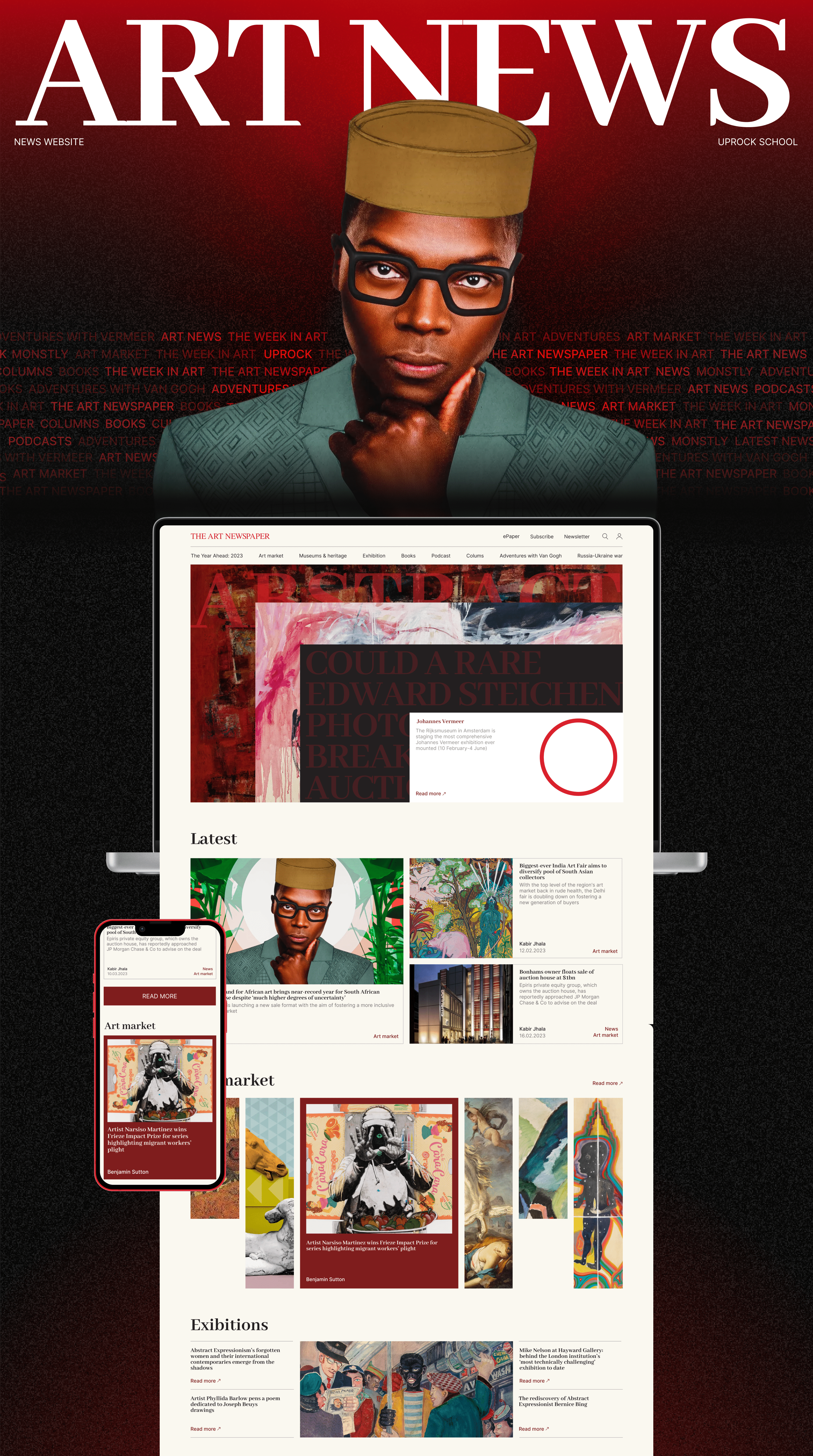 NEWS SITE | REDESIGN | THE ART NEWSPAPER — Изображение №1 — Интерфейсы на Dprofile