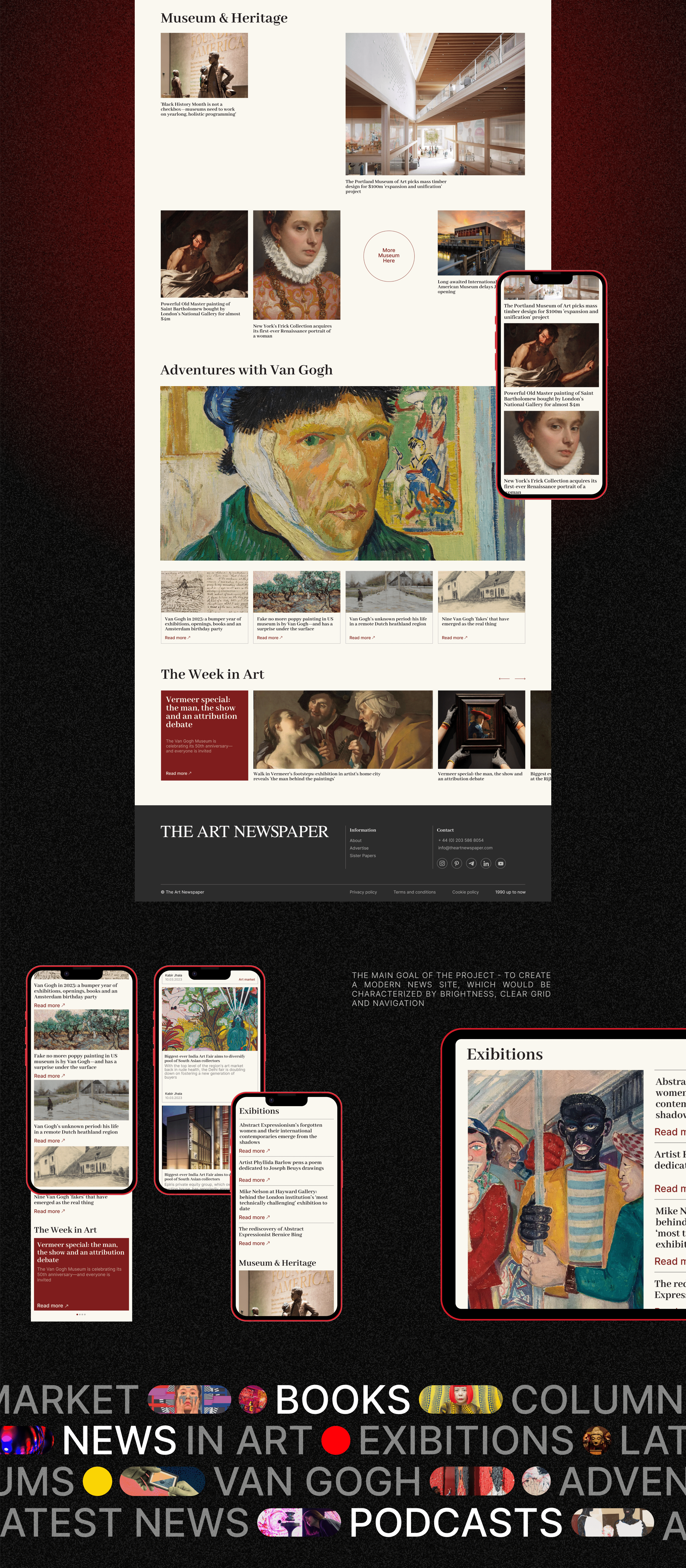 NEWS SITE | REDESIGN | THE ART NEWSPAPER — Изображение №2 — Интерфейсы на Dprofile