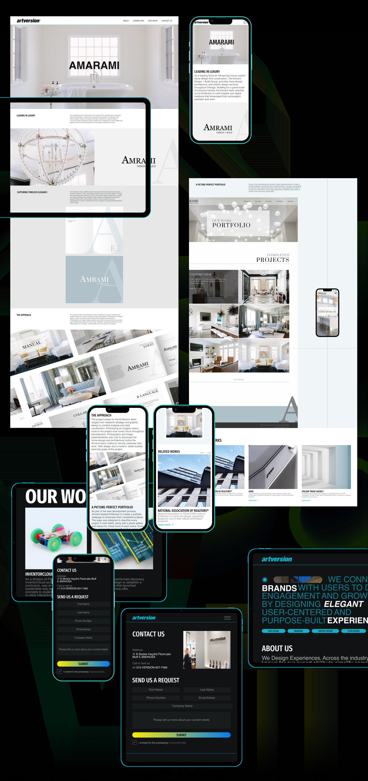 Artversion | creative agency | Redesign concept — Изображение №5 — Интерфейсы, Анимация на Dprofile