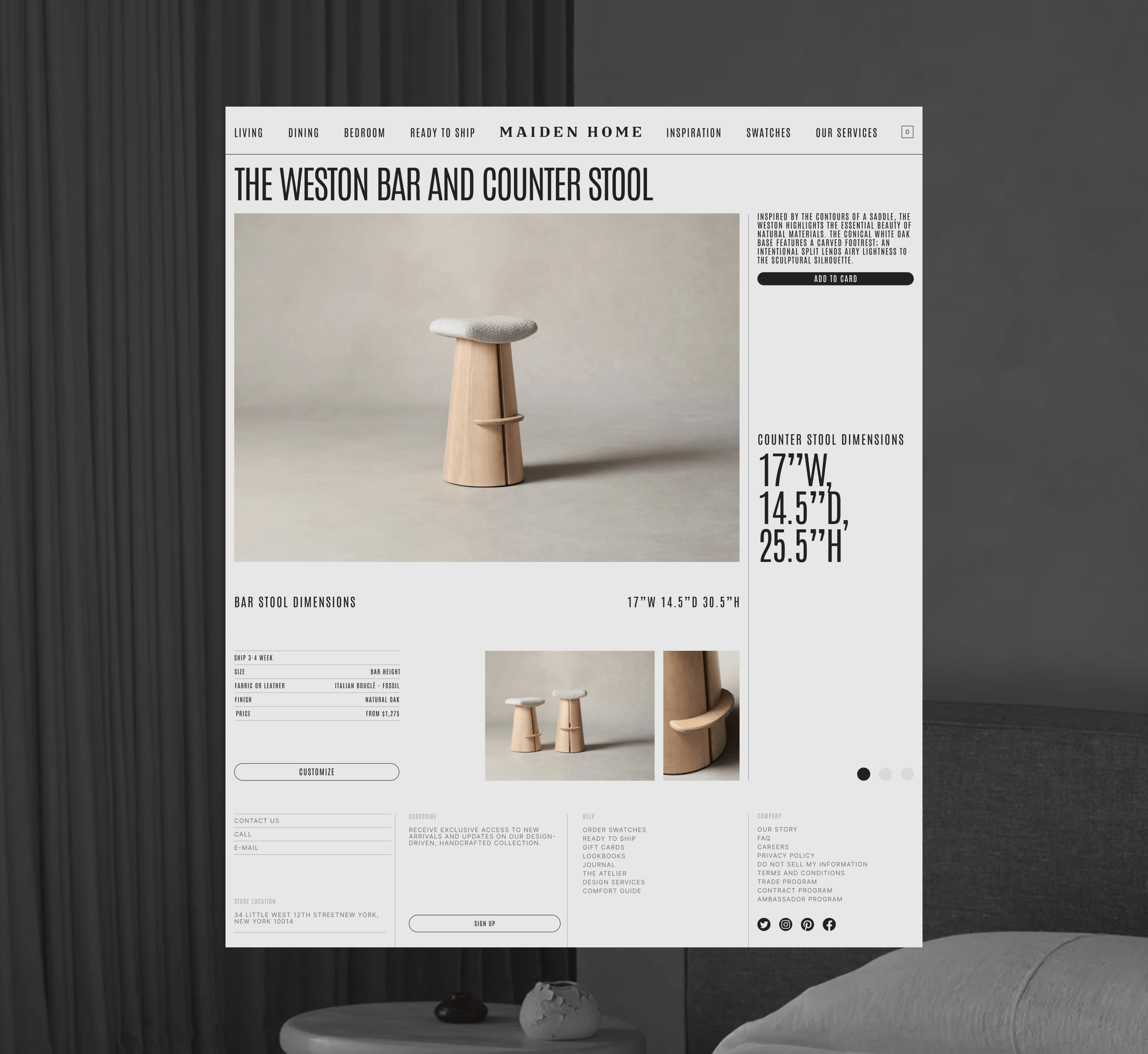 E-commerce | Redesign concept | Maiden Home — Изображение №11 — Интерфейсы, Брендинг на Dprofile