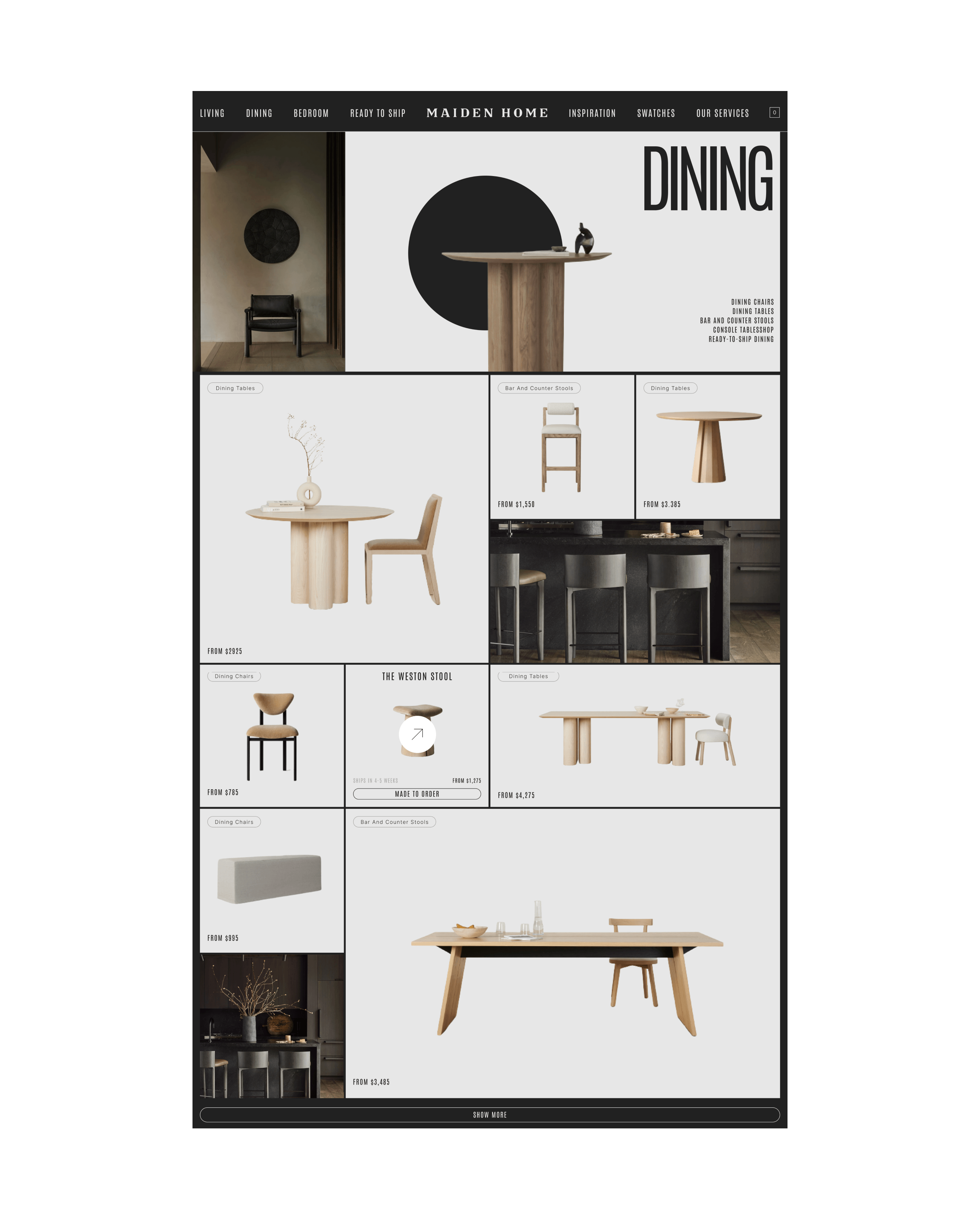 E-commerce | Redesign concept | Maiden Home — Изображение №9 — Интерфейсы, Брендинг на Dprofile
