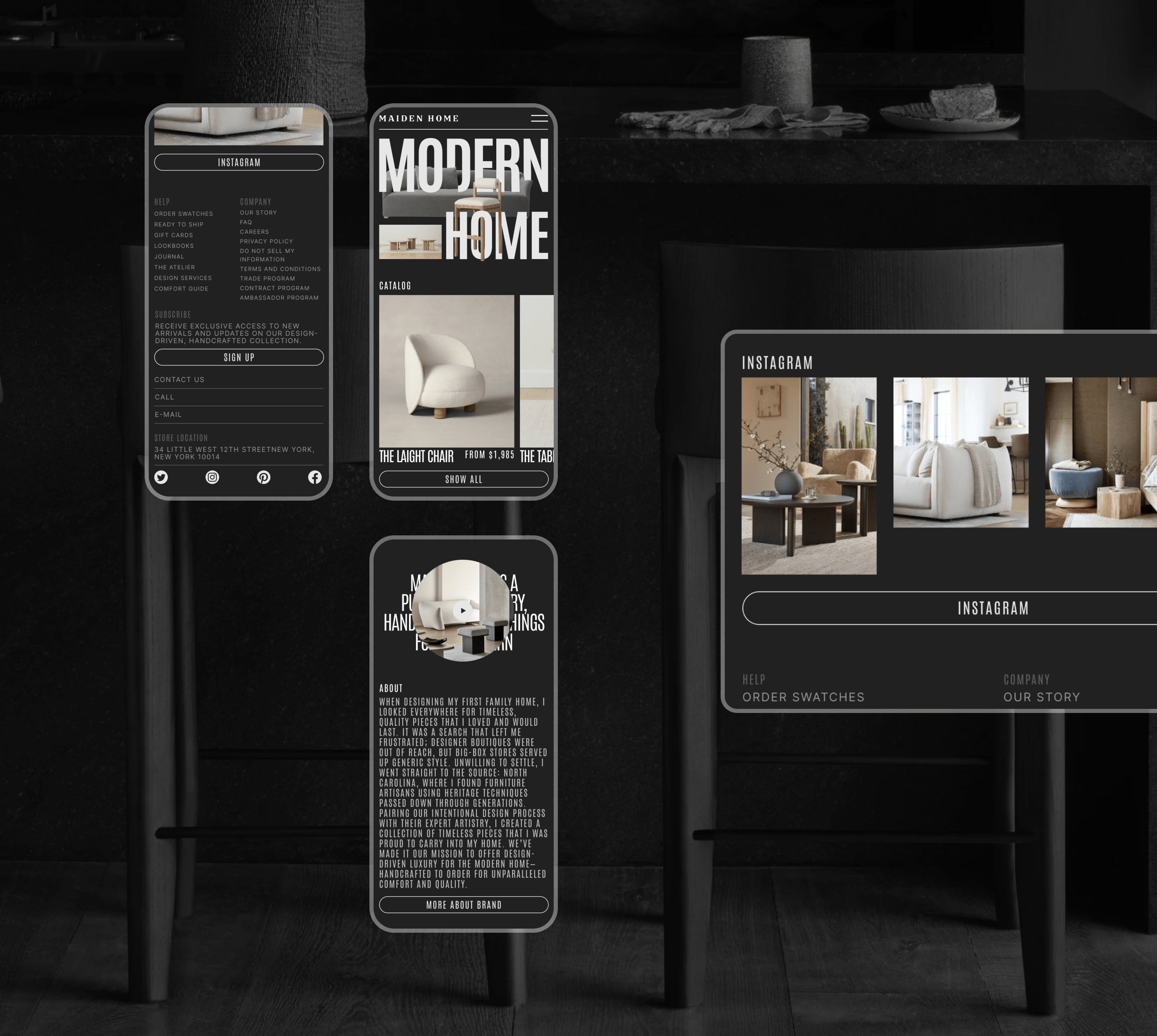 E-commerce | Redesign concept | Maiden Home — Изображение №5 — Интерфейсы, Брендинг на Dprofile