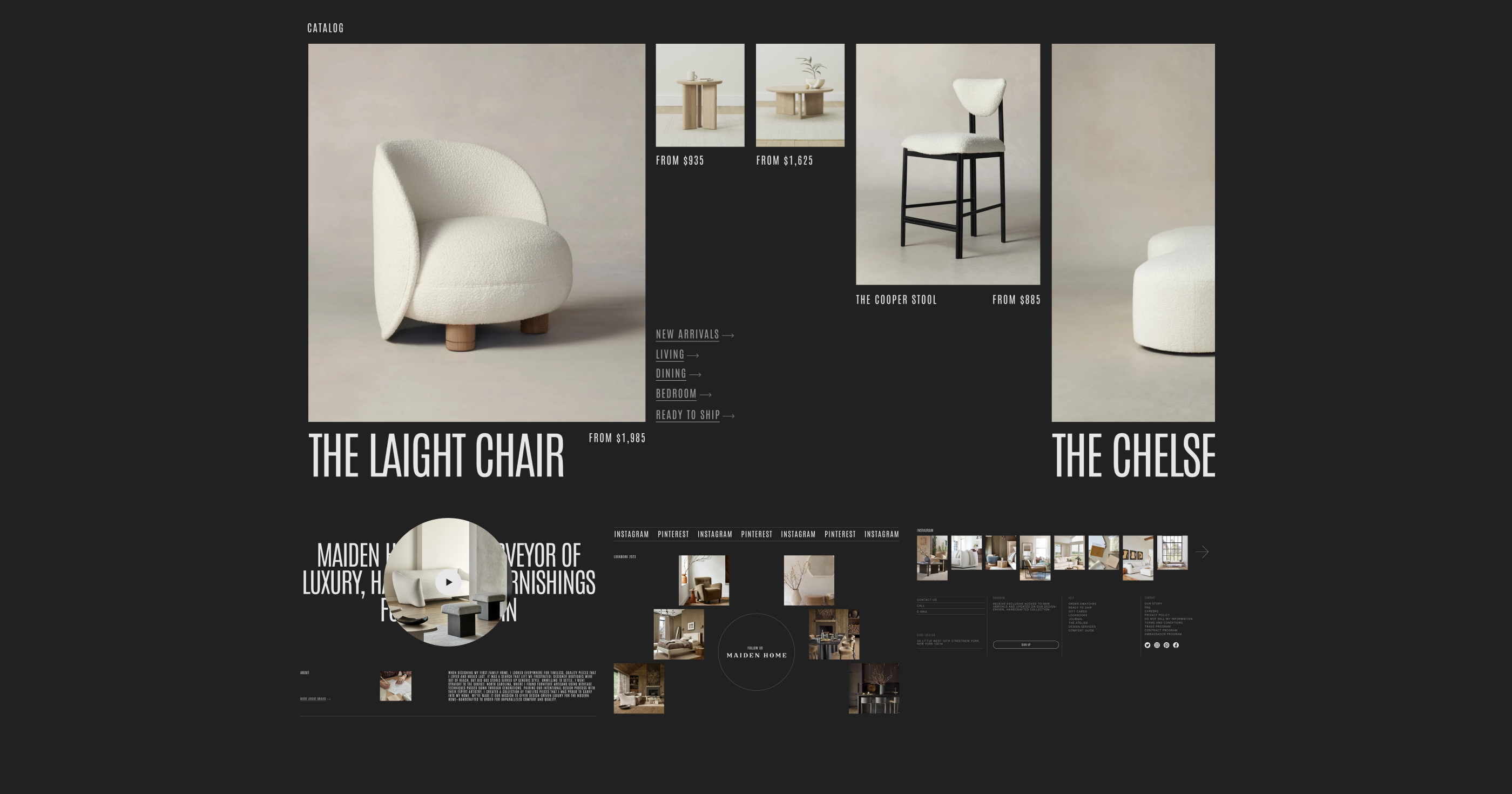 E-commerce | Redesign concept | Maiden Home — Изображение №4 — Интерфейсы, Брендинг на Dprofile