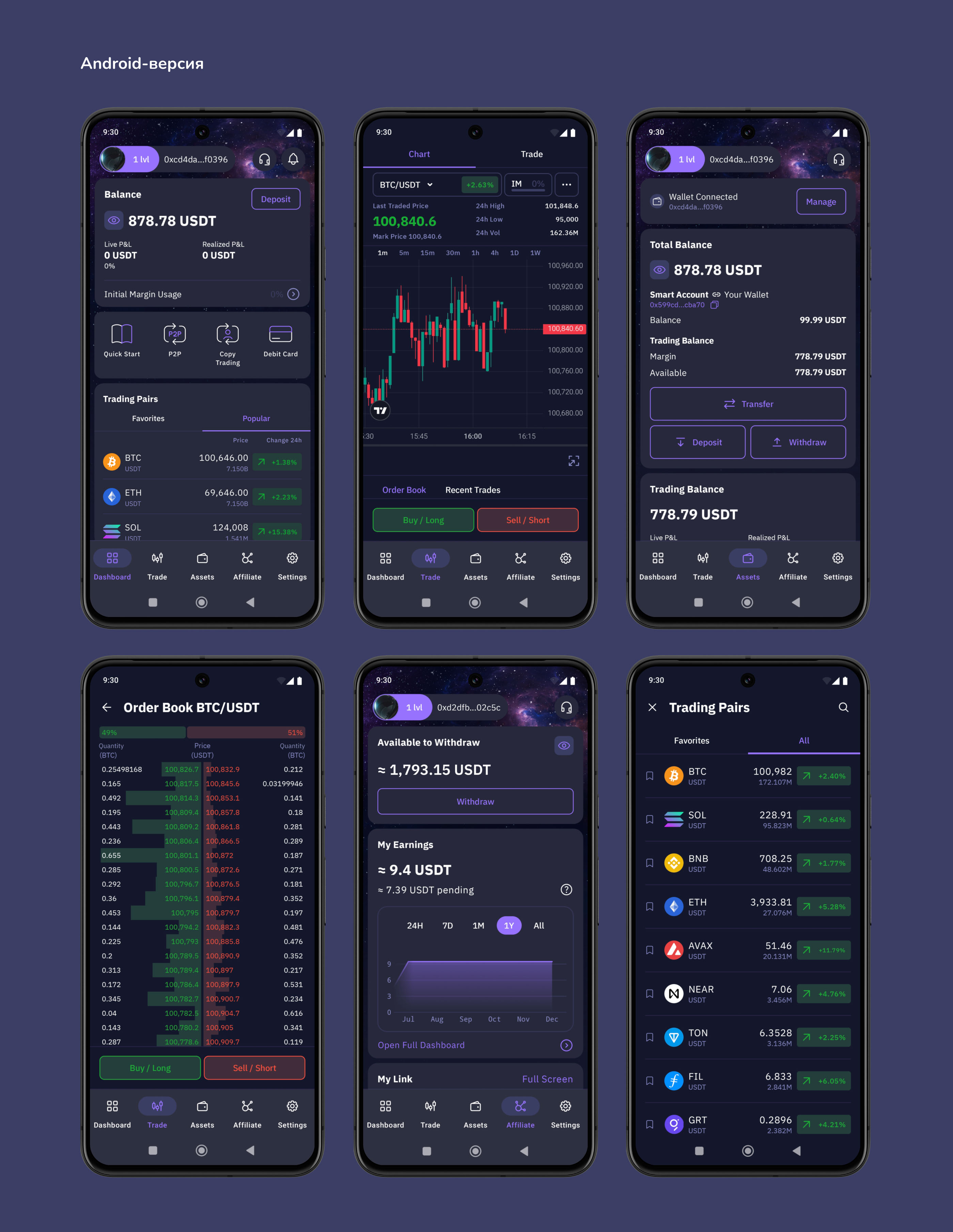 Мобильное приложение для криптовалютной биржи EVEDEX — Изображение №6 — Интерфейсы на Dprofile