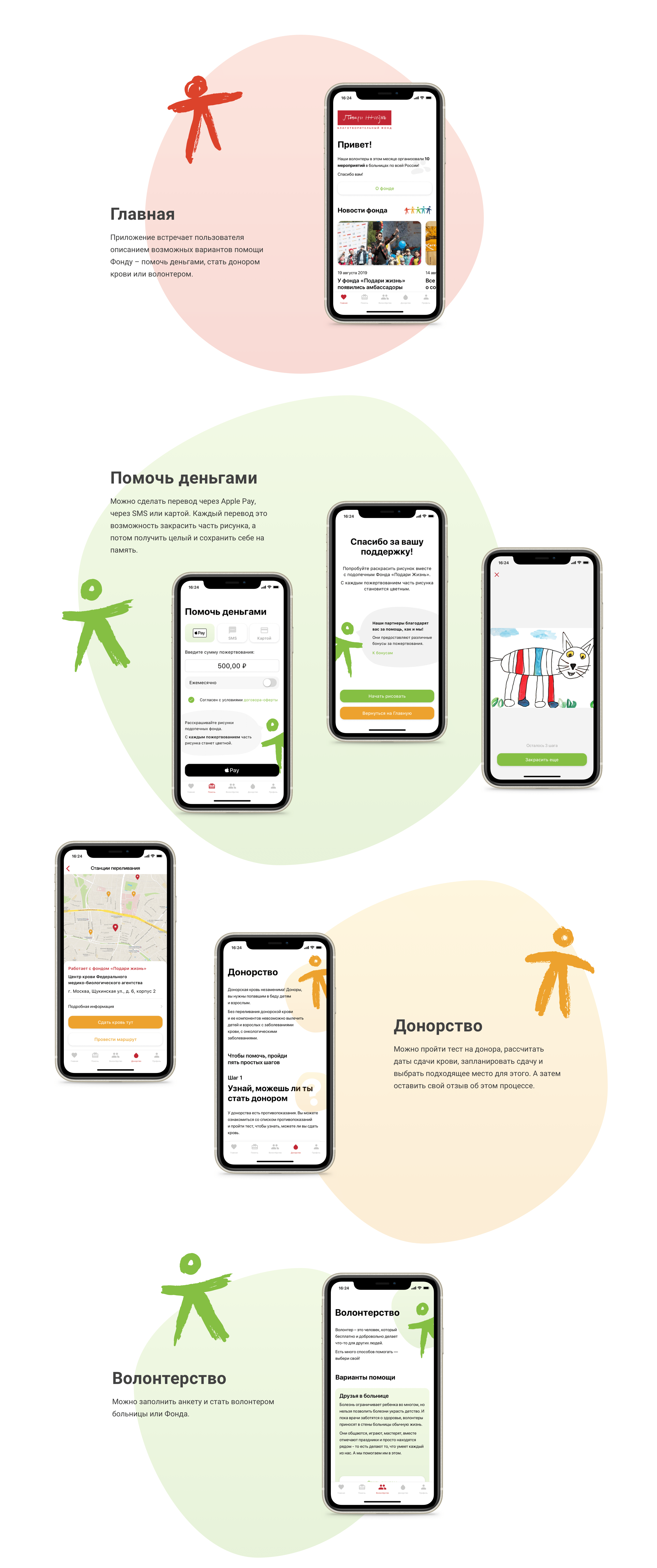 Приложение фонда «Подари Жизнь» — Изображение №2 — Интерфейсы на Dprofile