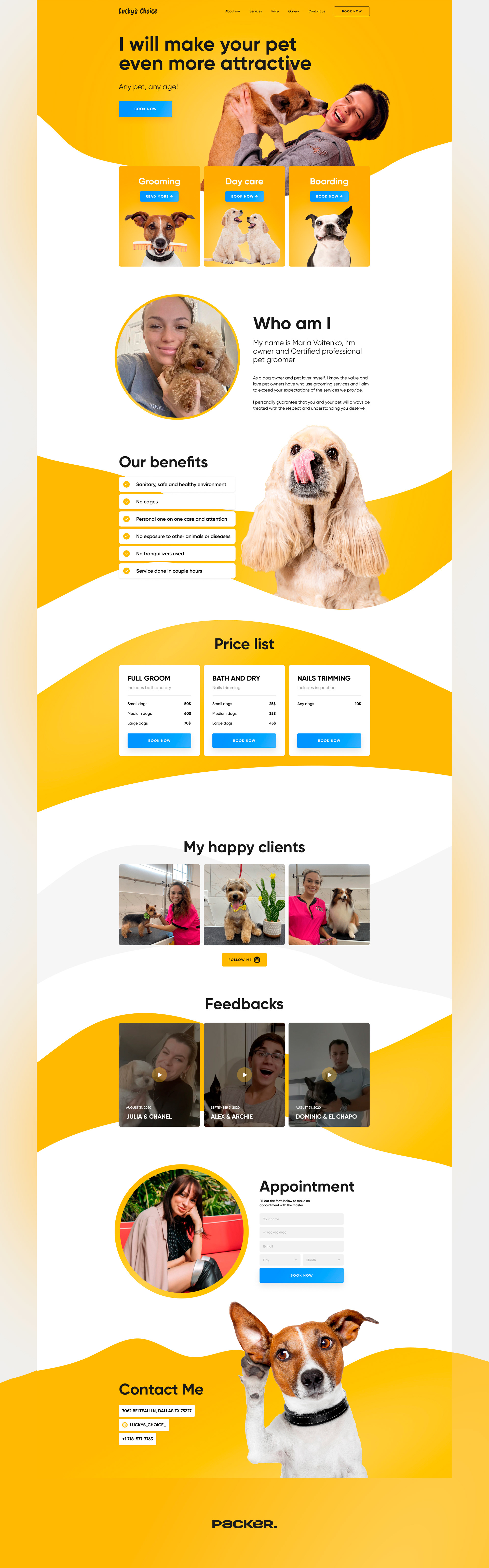 Lucky's Choice: website — Изображение №3 — Интерфейсы на Dprofile
