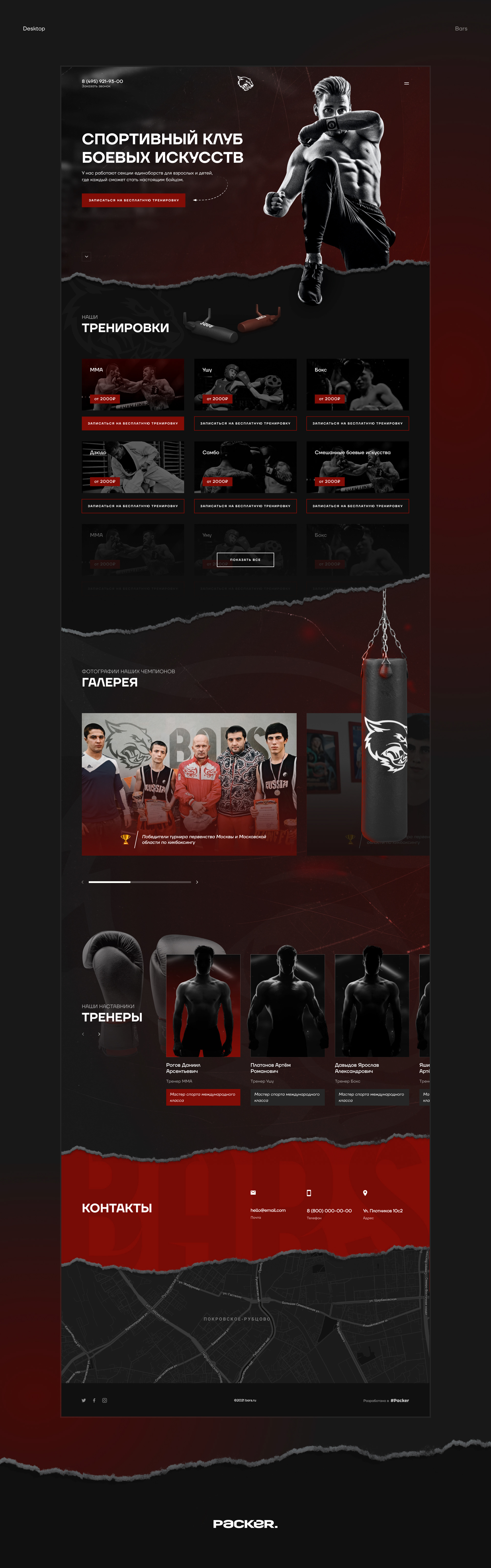 BARS: website — Изображение №4 — Интерфейсы на Dprofile