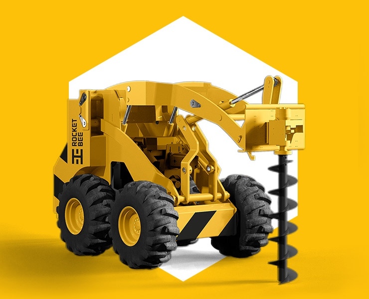 ROCKET BEE © VERSATILE HEAVY MACHINERY BRANDING — Брендинг, Графика на Dprofile