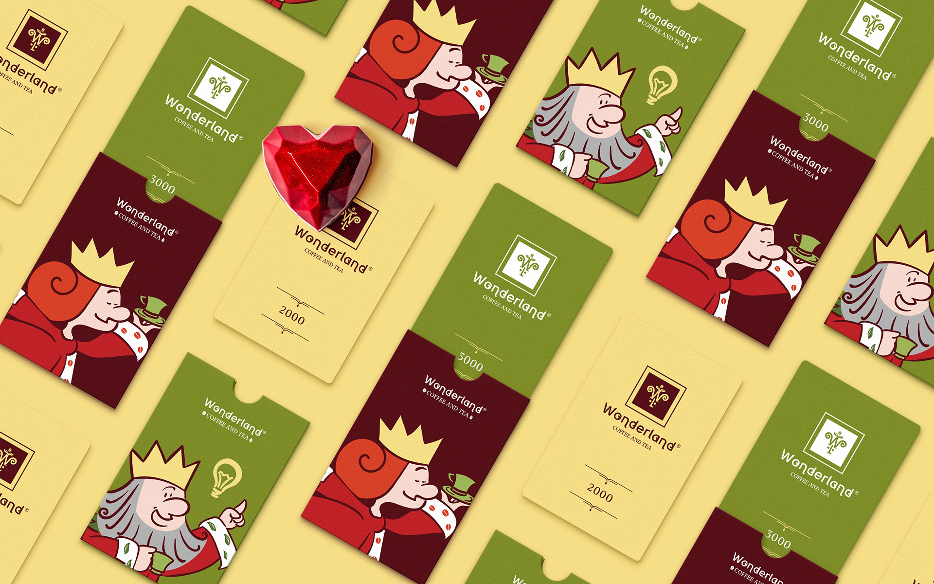 WONDERLAND © TEA&COFFEE CHAIN REBRANDING — Изображение №16 — Брендинг, Иллюстрация на Dprofile