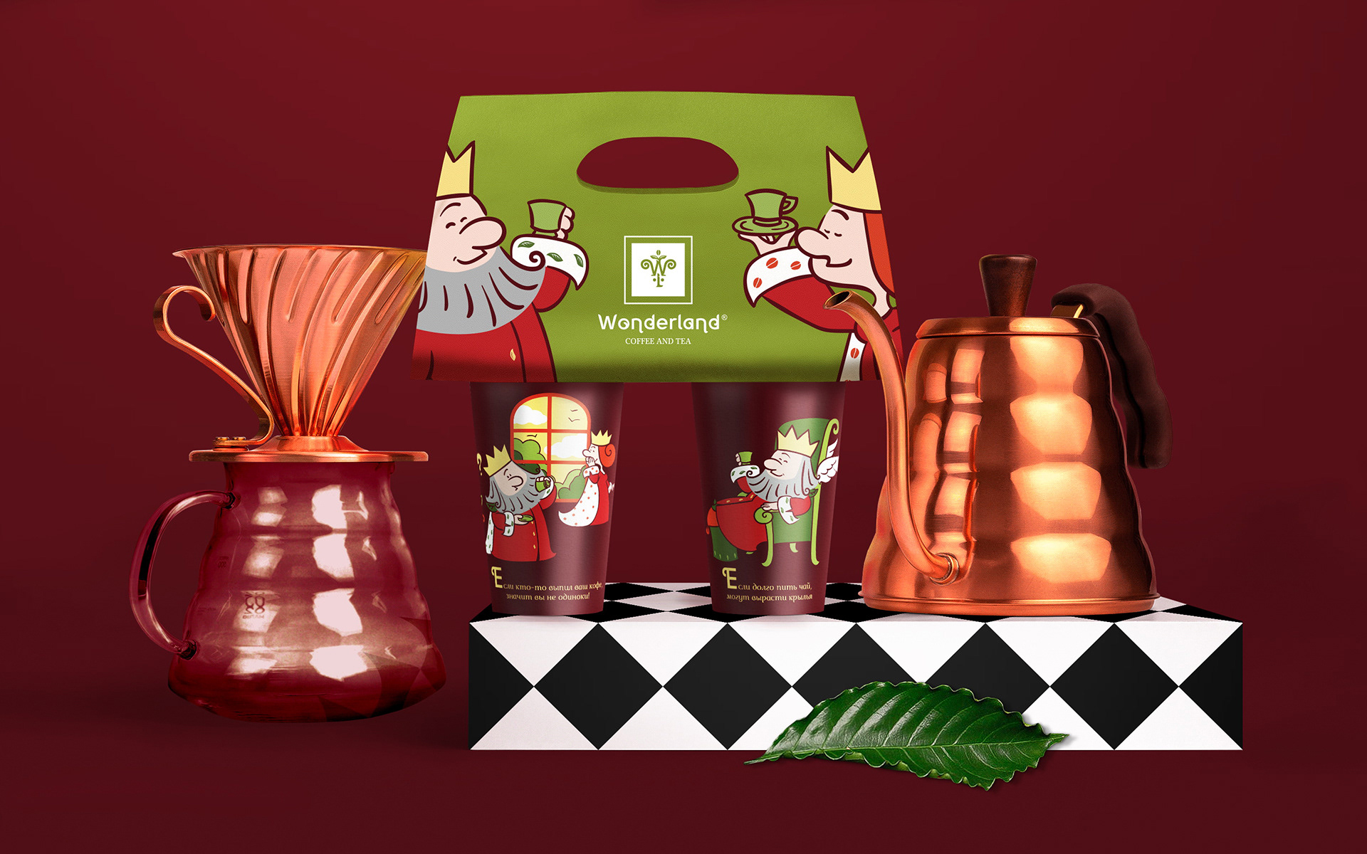 WONDERLAND © TEA&COFFEE CHAIN REBRANDING — Изображение №12 — Брендинг, Иллюстрация на Dprofile