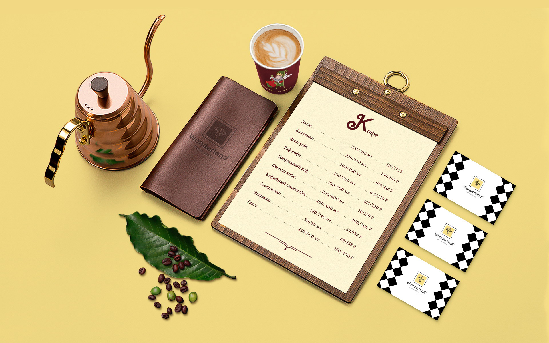 WONDERLAND © TEA&COFFEE CHAIN REBRANDING — Изображение №6 — Брендинг, Иллюстрация на Dprofile