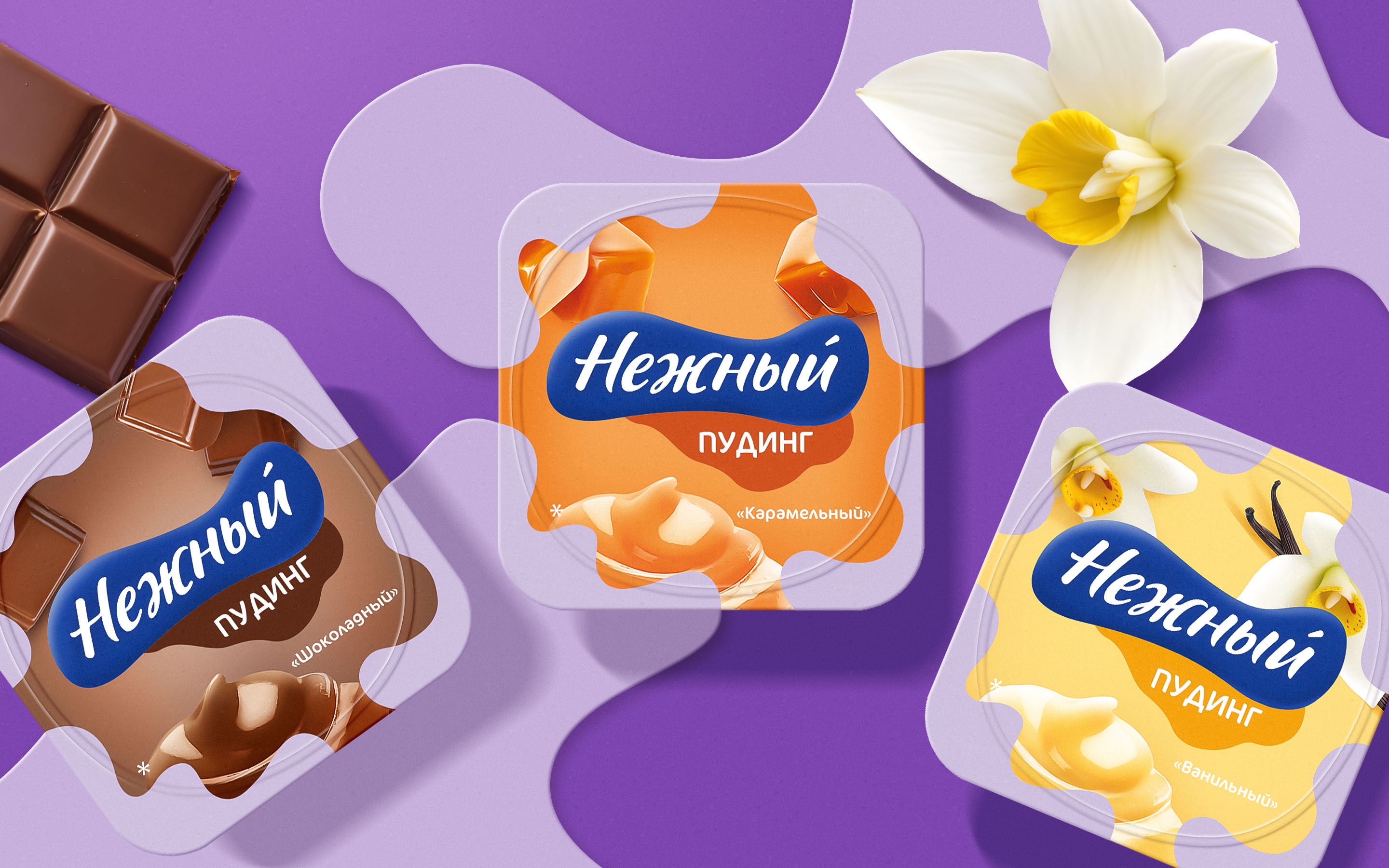 PUDDING NEZHNY EHRMANN©FMCG BRANDING,PACKAGING,LABEL DESIGN — Изображение №2 — Брендинг, Графика на Dprofile